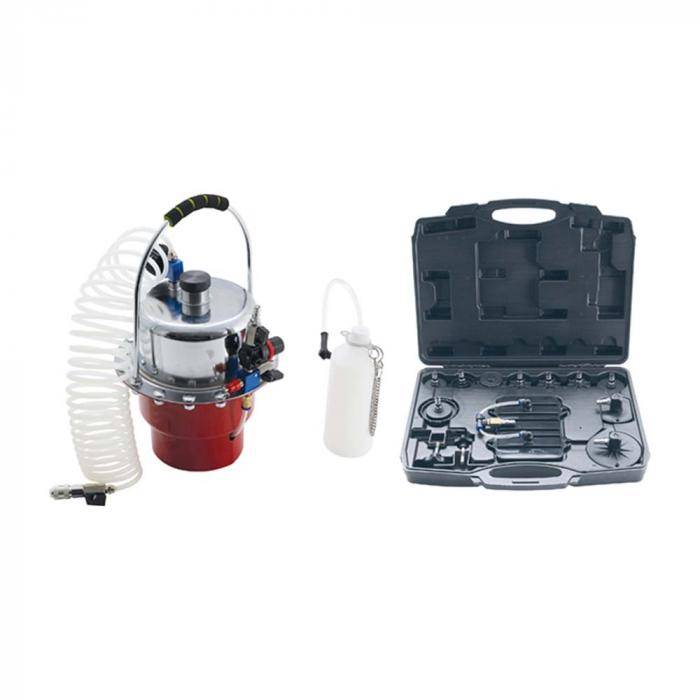 Druckluft-Bremsenentlüfter- und Adapter-Satz - 17-teilig - 07 bis 2,8 bar - Anschluss 1/4"