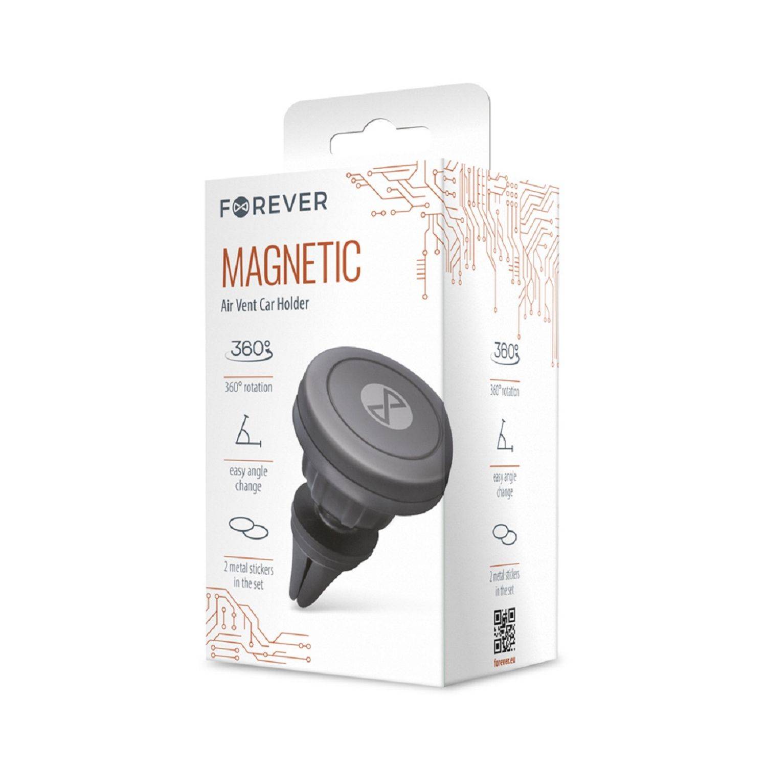 M-17 magnetischer Lüftungsschlitz-Autohalter KFZ-Halterung Magnethalterung Handy-Halterung Schwarz
