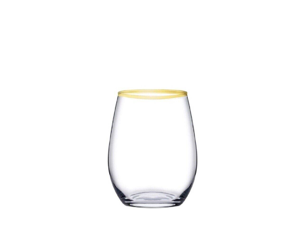 Pasabahce AMBER GOLD 420725 Weinglas Glas Kurz 570 ml 6er Set