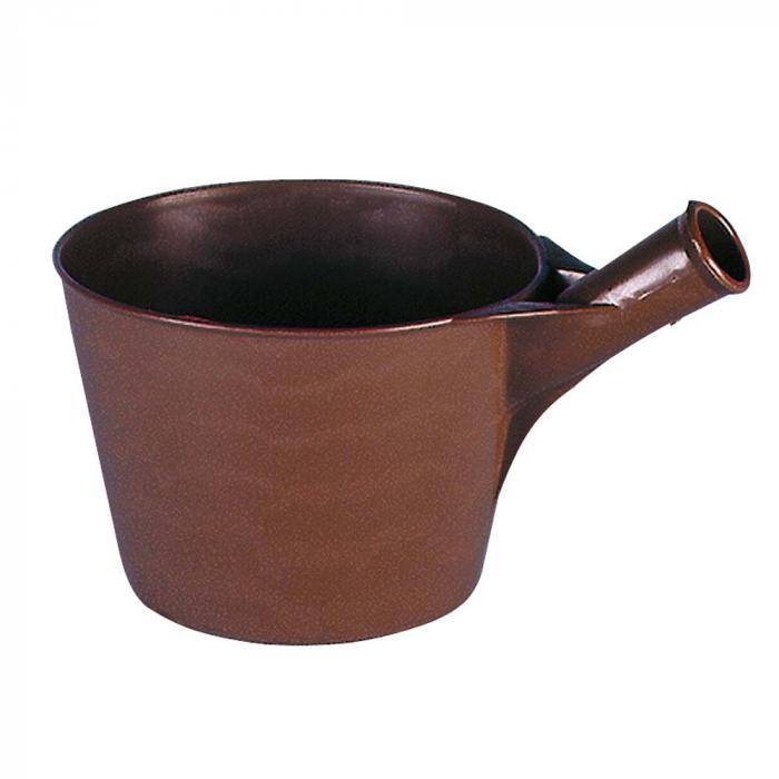 Jaucheschöpfer - Kunststoff - mit Tülle - braun