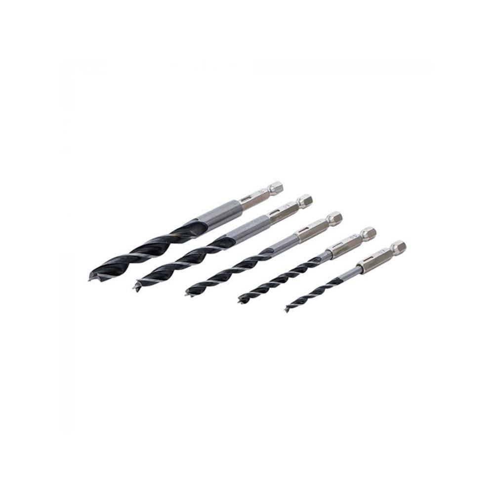 Holzbohrersatz - mit Sechskantantrieb - Durchmesser 4 bis 10 mm - 5-tlg.