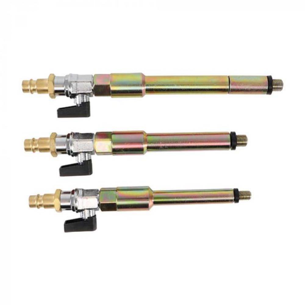 Druckluftadapter-Satz für Glühkerzenbohrungen - M8 x 1,0 bis M10 x 1,25 mm - 3-teilig