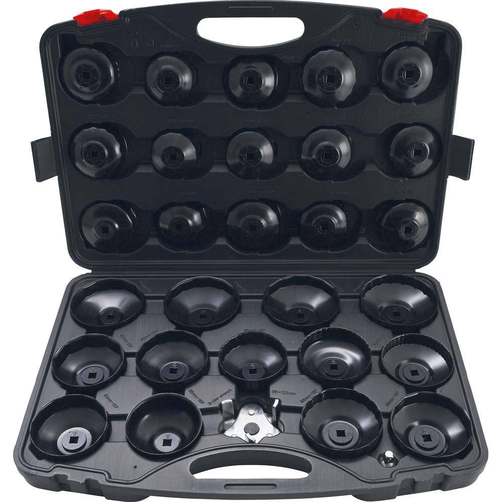 Ölfilterschlüssel-Satz - 30-teilig - 65 mm x 14 bis 108 mm x 18 - für diverse Modelle