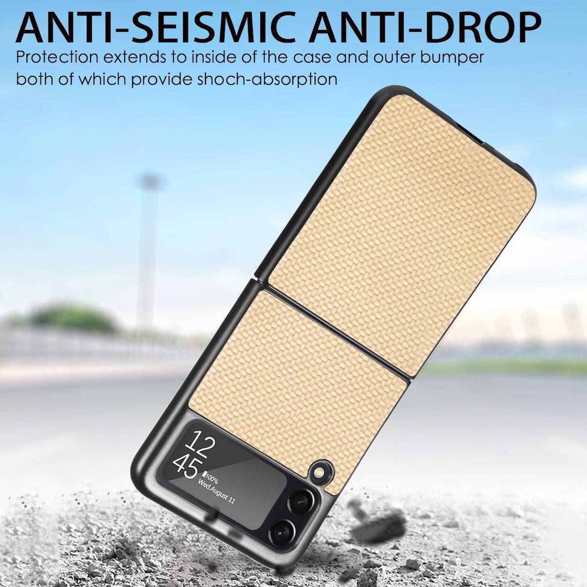 Für Samsung Galaxy Z Flip4 Schlanke PC-Schutzhülle Tasche Hülle Cover