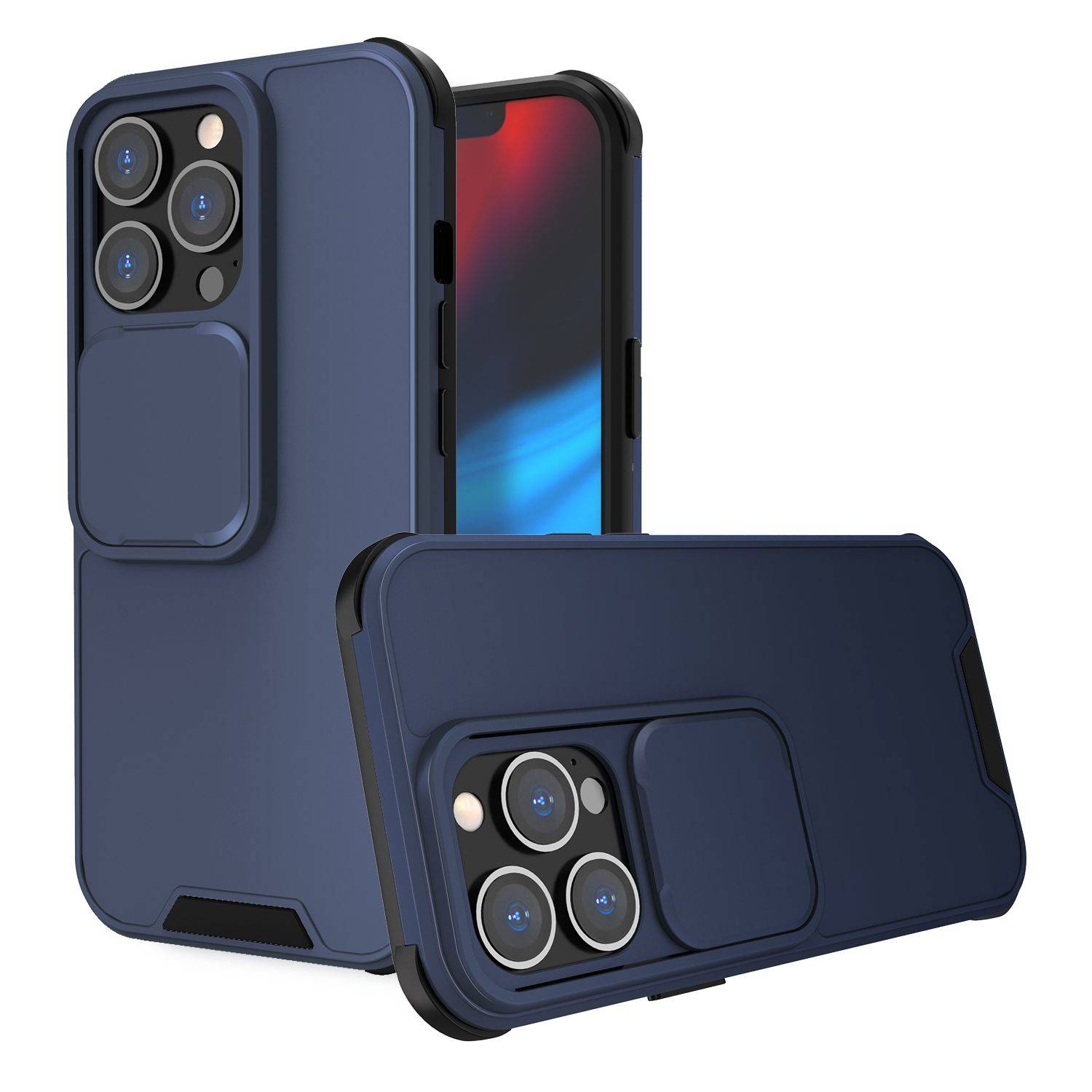 Hülle kompatibel mit Apple iPhone 13 Pro Max Kunststoff Soft Handyhülle - Handy Case Blau