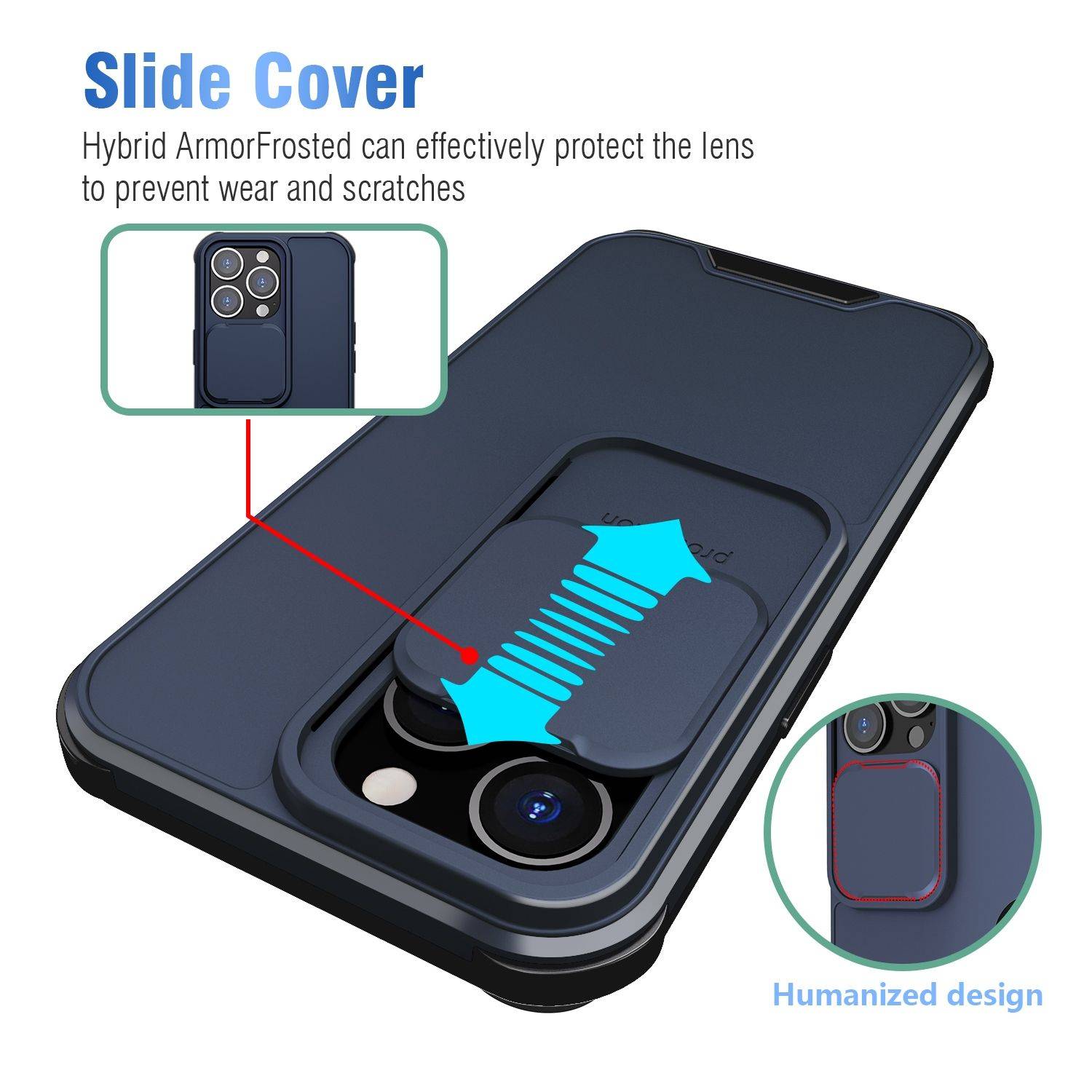 Hülle kompatibel mit Apple iPhone 13 Pro Max Kunststoff Soft Handyhülle - Handy Case Blau