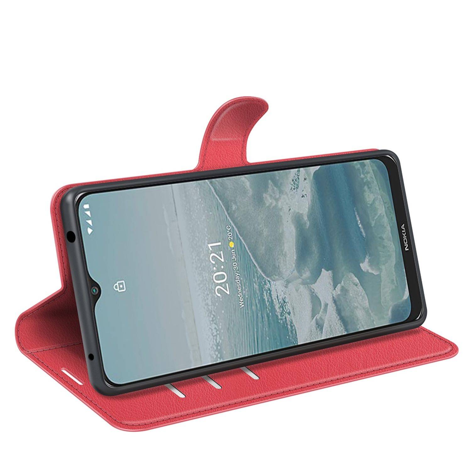 Hülle kompatibel mit Nokia G10 / G20 Kunstleder Handyhülle - Handy Case Rot