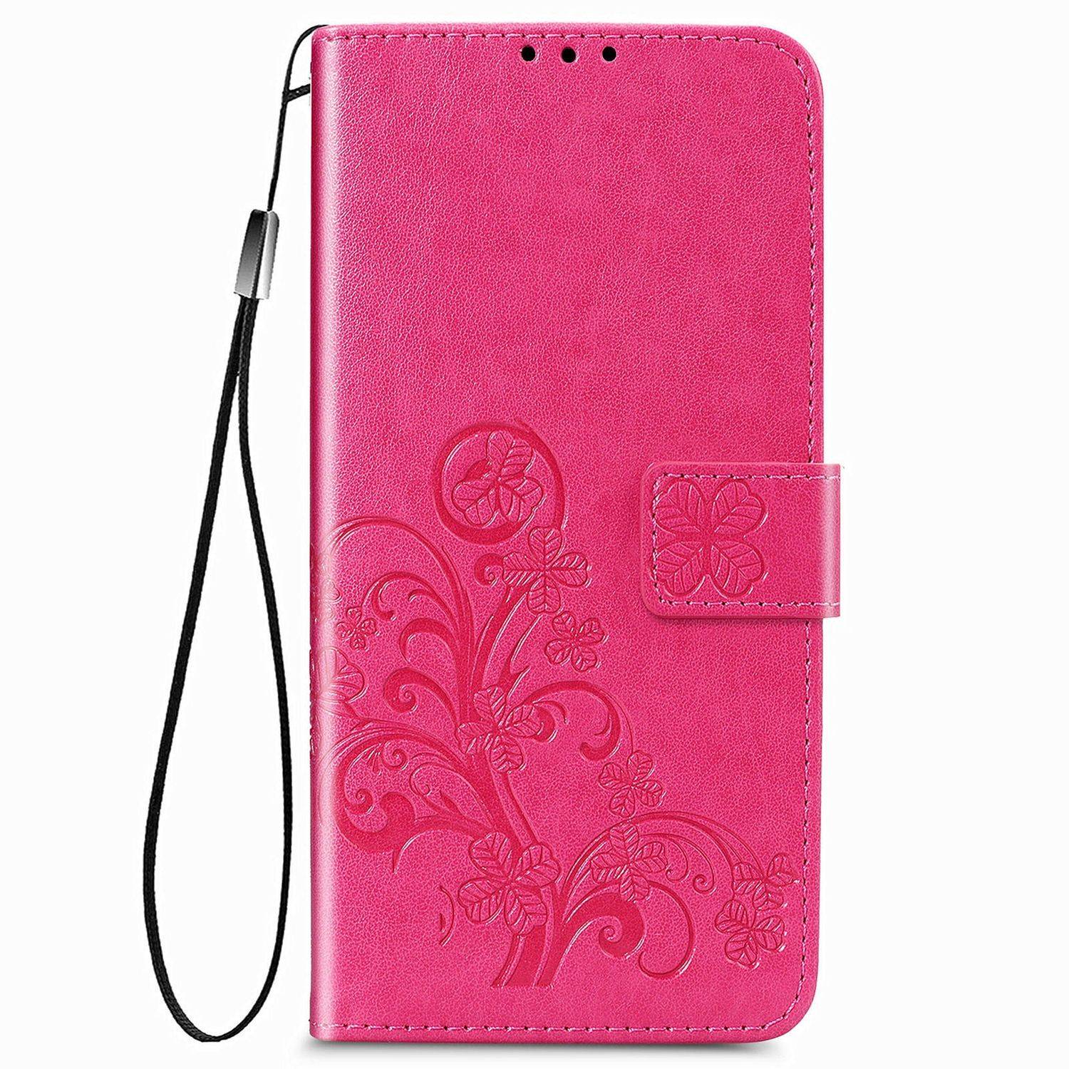 Hülle kompatibel mit Samsung Galaxy Z Fold3 5G Kunstleder Handyhülle - Handy Case Rosa