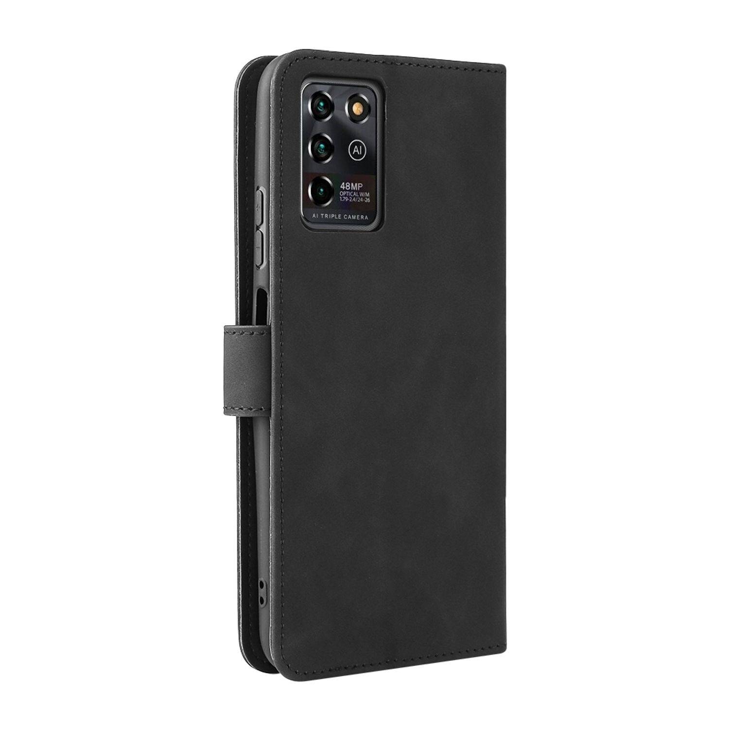 Hülle kompatibel mit ZTE Blade V30 Vita Kunstleder Handyhülle - Handy Case Schwarz