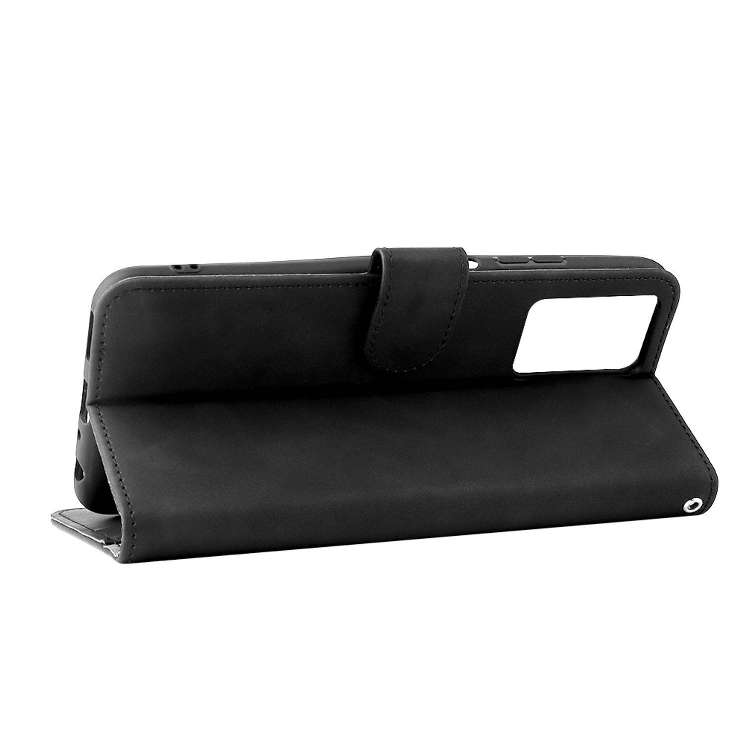 Hülle kompatibel mit ZTE Blade V30 Vita Kunstleder Handyhülle - Handy Case Schwarz