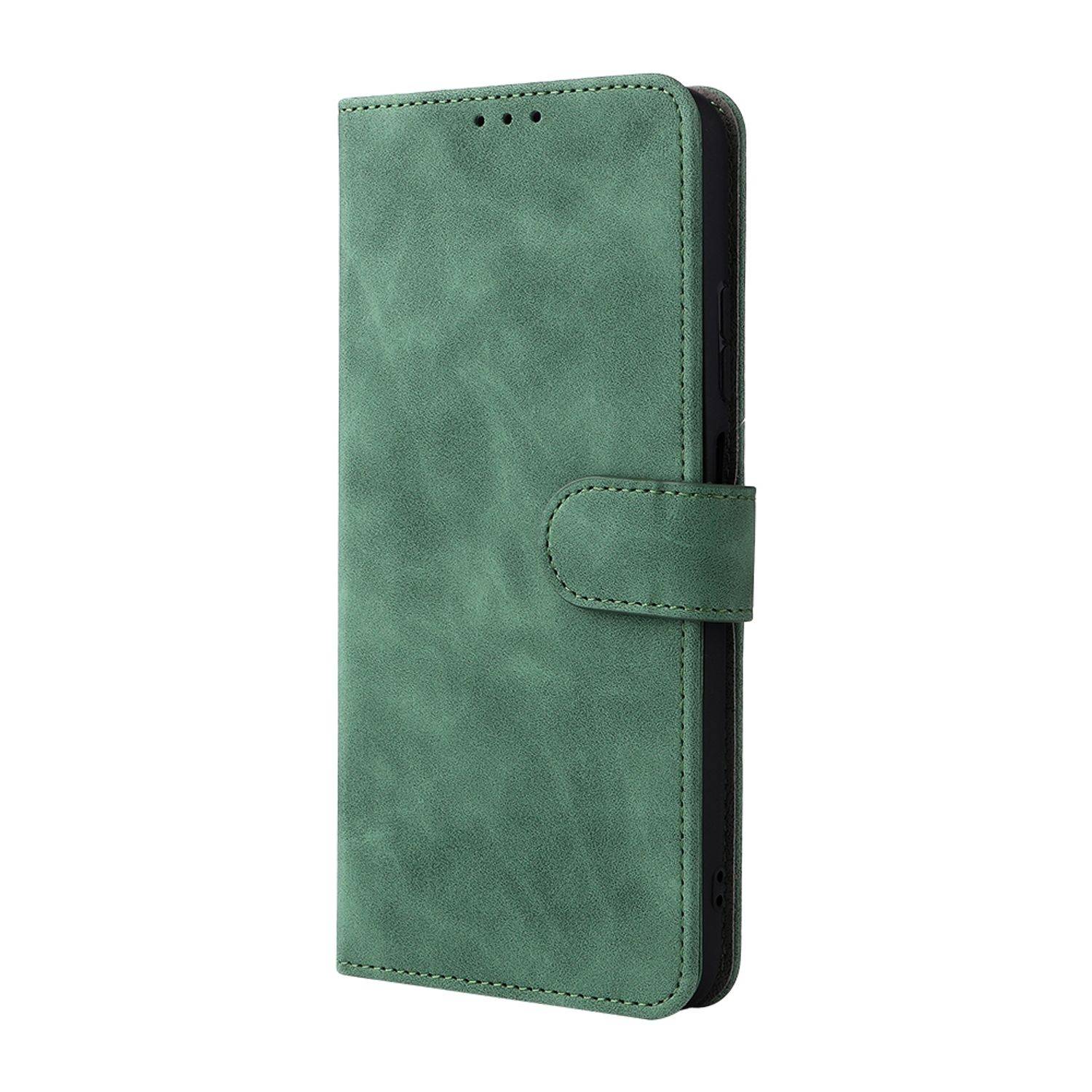 Hülle kompatibel mit ZTE Blade V30 Vita Kunstleder Handyhülle - Handy Case Grün