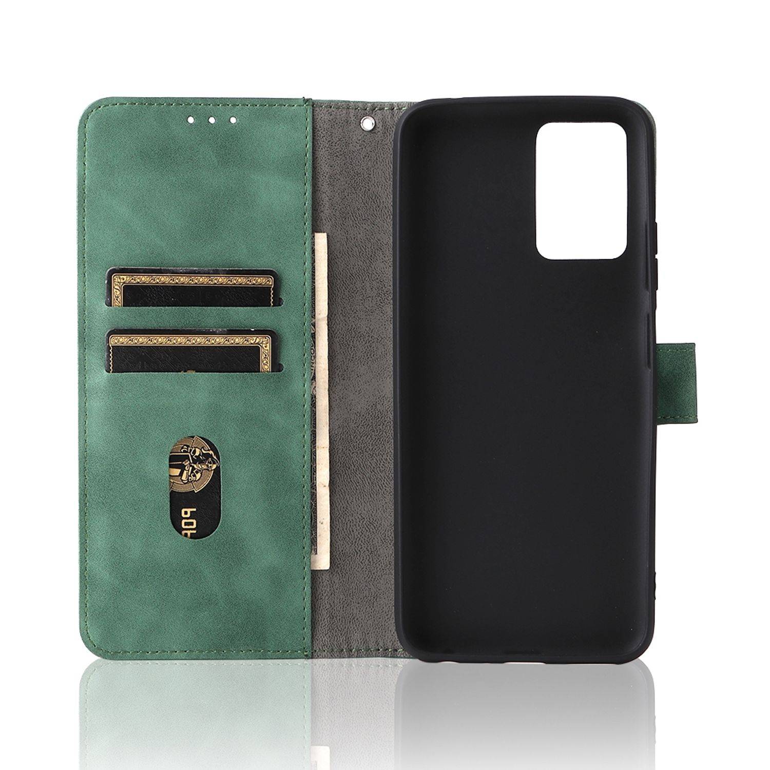 Hülle kompatibel mit ZTE Blade V30 Vita Kunstleder Handyhülle - Handy Case Grün