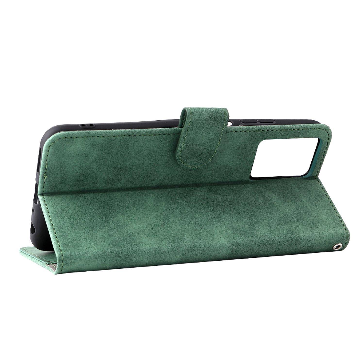 Hülle kompatibel mit ZTE Blade V30 Vita Kunstleder Handyhülle - Handy Case Grün