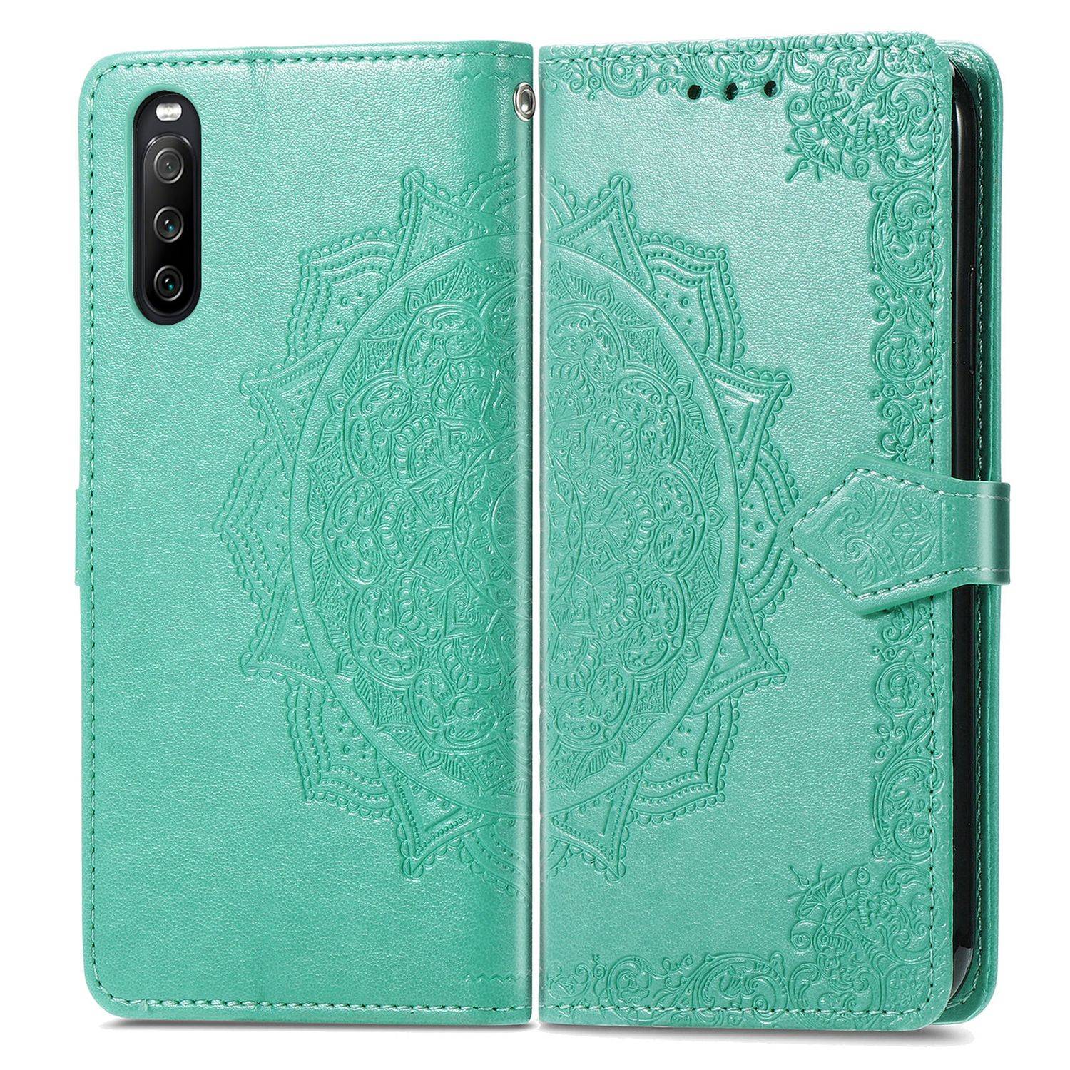 Hülle kompatibel mit Sony Xperia 1 III Kunstleder Handyhülle - Handy Case Grün
