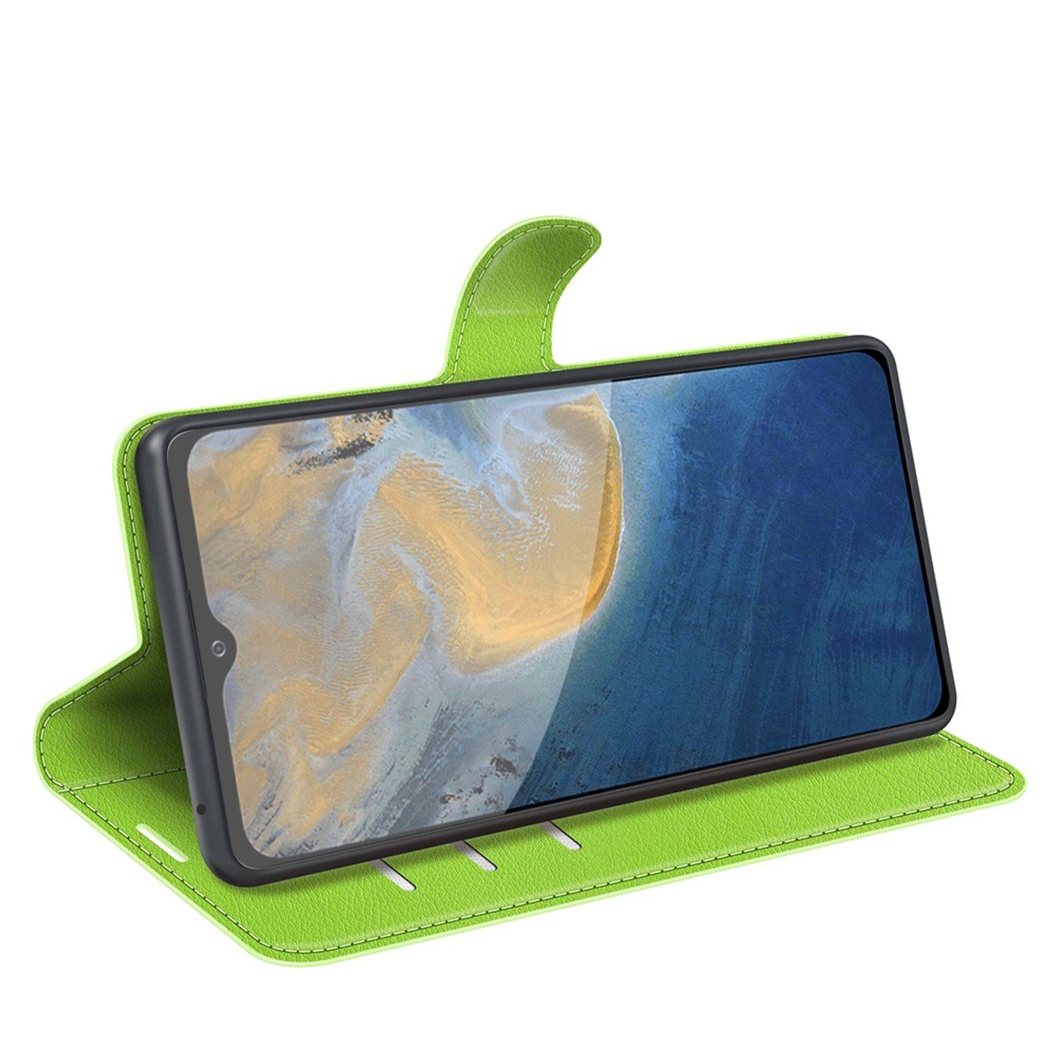 Hülle kompatibel mit ZTE Blade A51 Kunstleder Handyhülle - Handy Case Grün