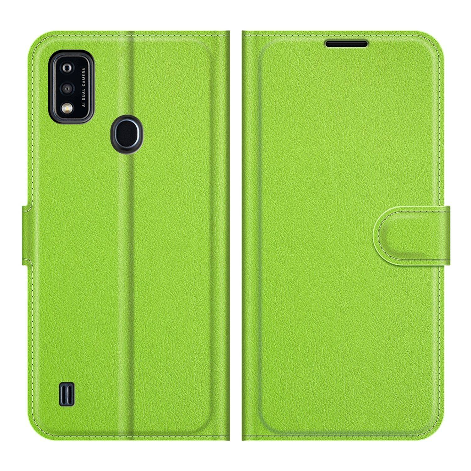 Hülle kompatibel mit ZTE Blade A51 Kunstleder Handyhülle - Handy Case Grün