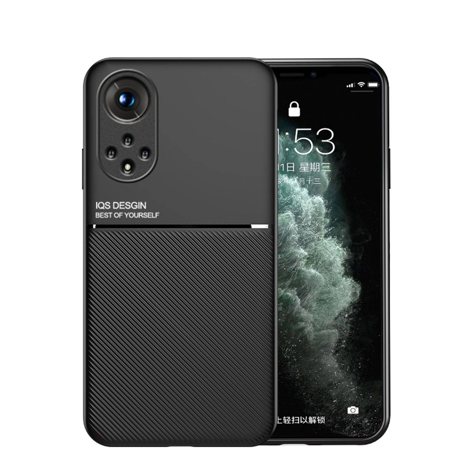 Hülle kompatibel mit Honor 50 Kunststoff Soft Handyhülle - Handy Case Blau