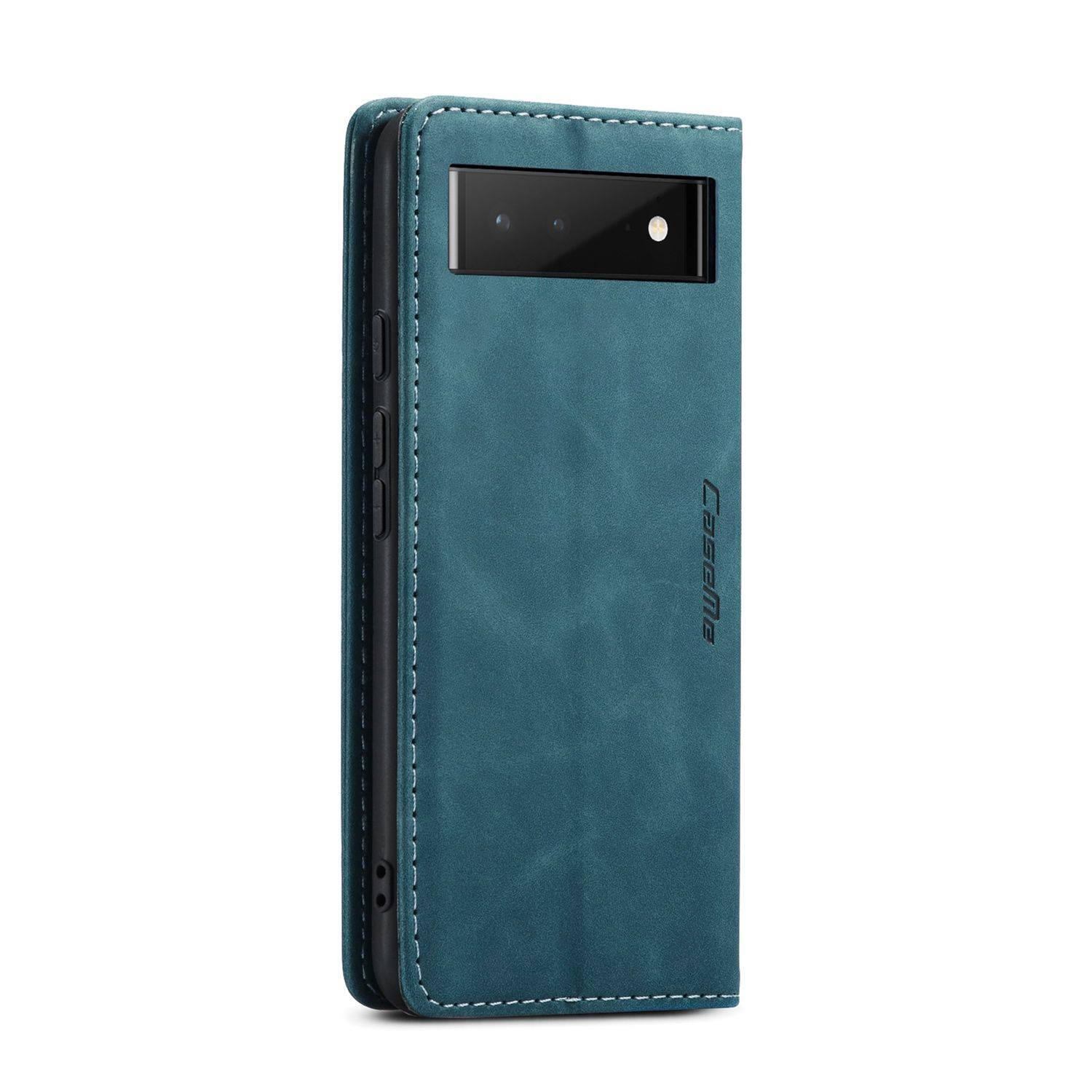 Hülle kompatibel mit Google Pixel 6 Kunstleder Handyhülle - Handy Case Blau