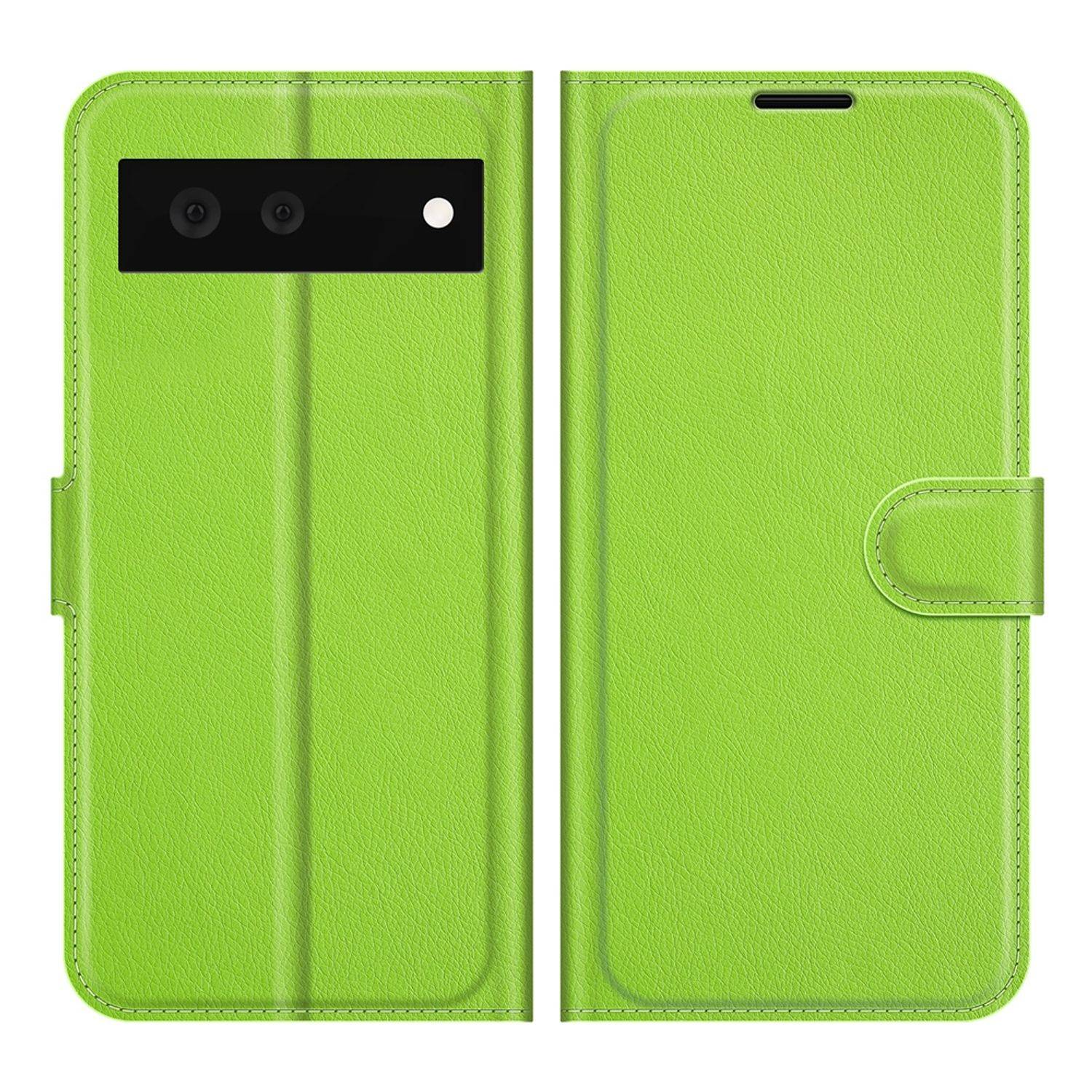 Hülle kompatibel mit Google Pixel 6 Kunstleder Handyhülle - Handy Case Grün