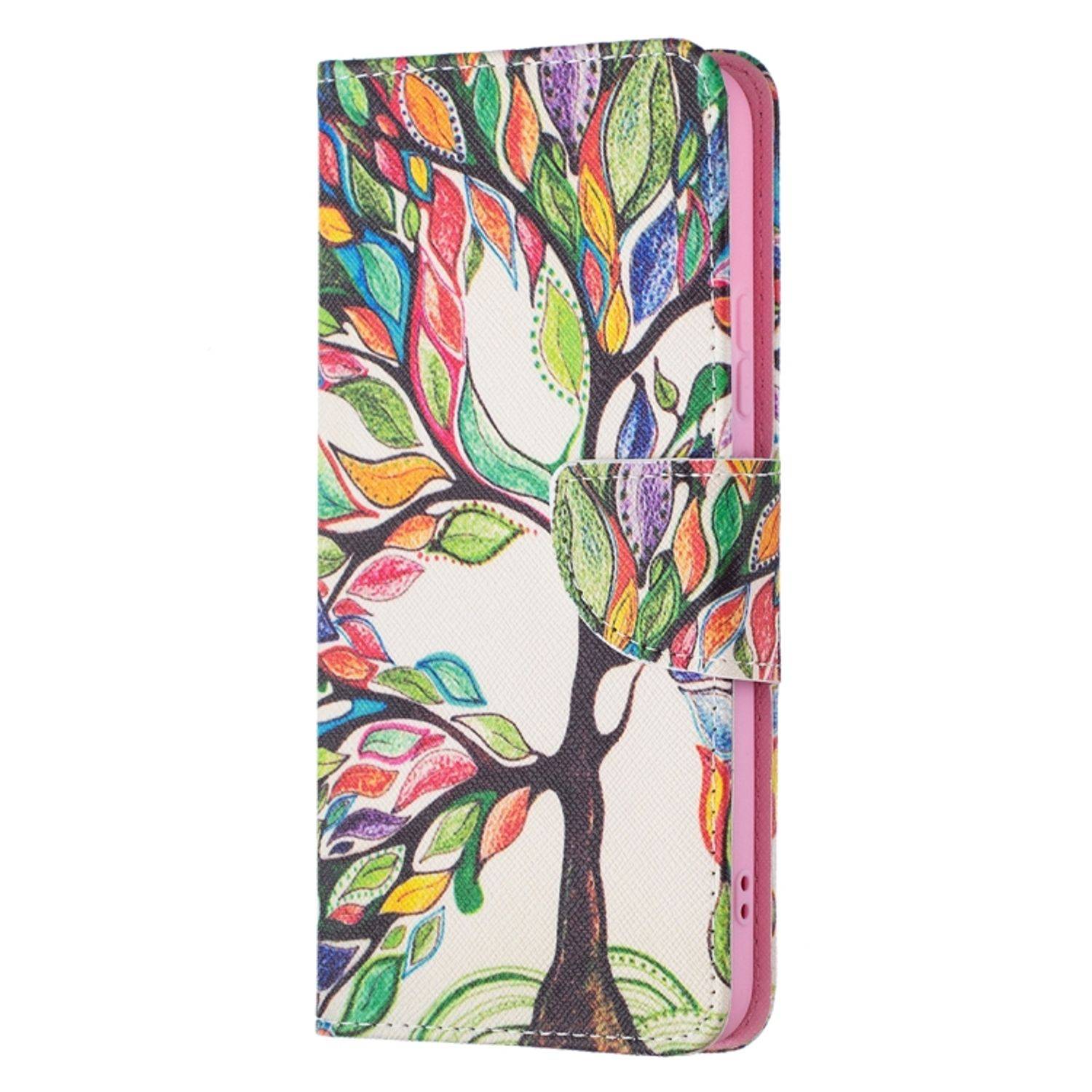 Hülle kompatibel mit Samsung Galaxy S22 Plus 5G Kunstleder Handyhülle - Handy Case Baumleben