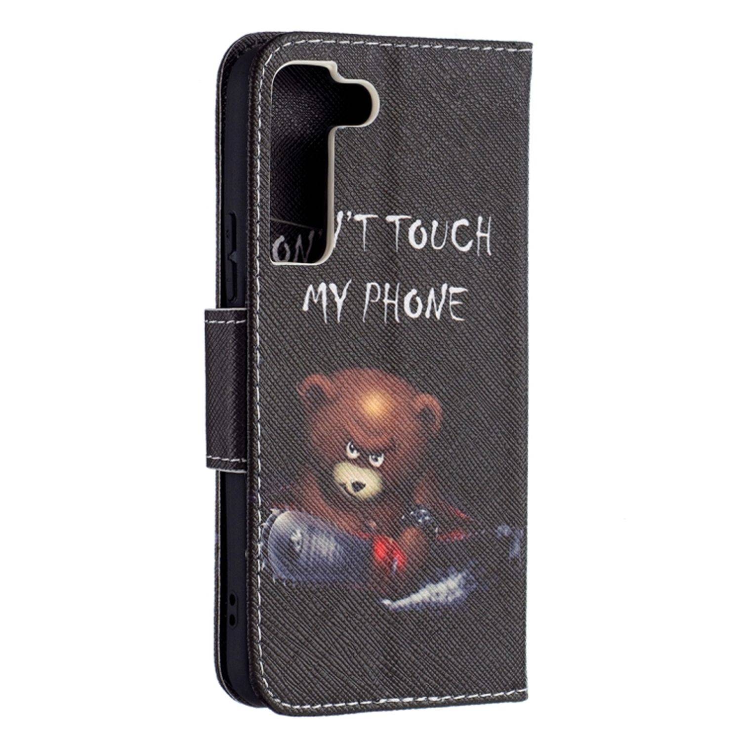 Hülle kompatibel mit Samsung Galaxy S22 5G Kunstleder Handyhülle - Handy Case Bär