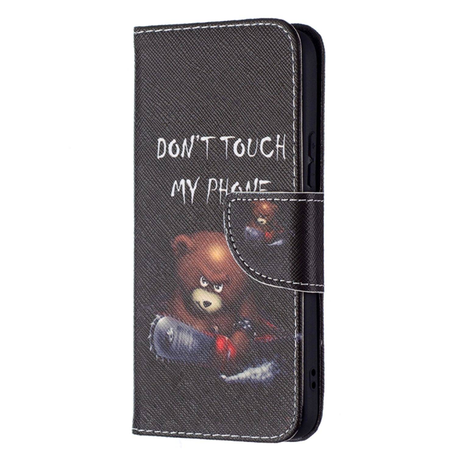 Hülle kompatibel mit Samsung Galaxy S22 5G Kunstleder Handyhülle - Handy Case Bär