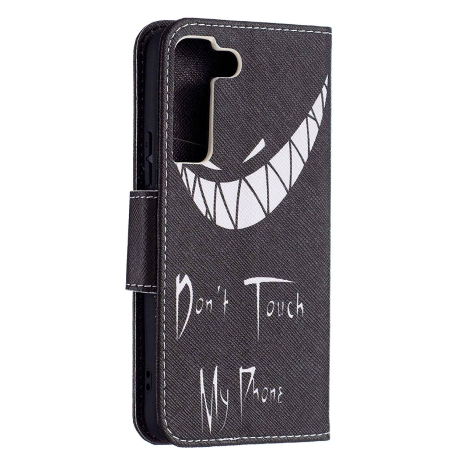 Hülle kompatibel mit Samsung Galaxy S22 5G Kunstleder Handyhülle - Handy Case Grinsen