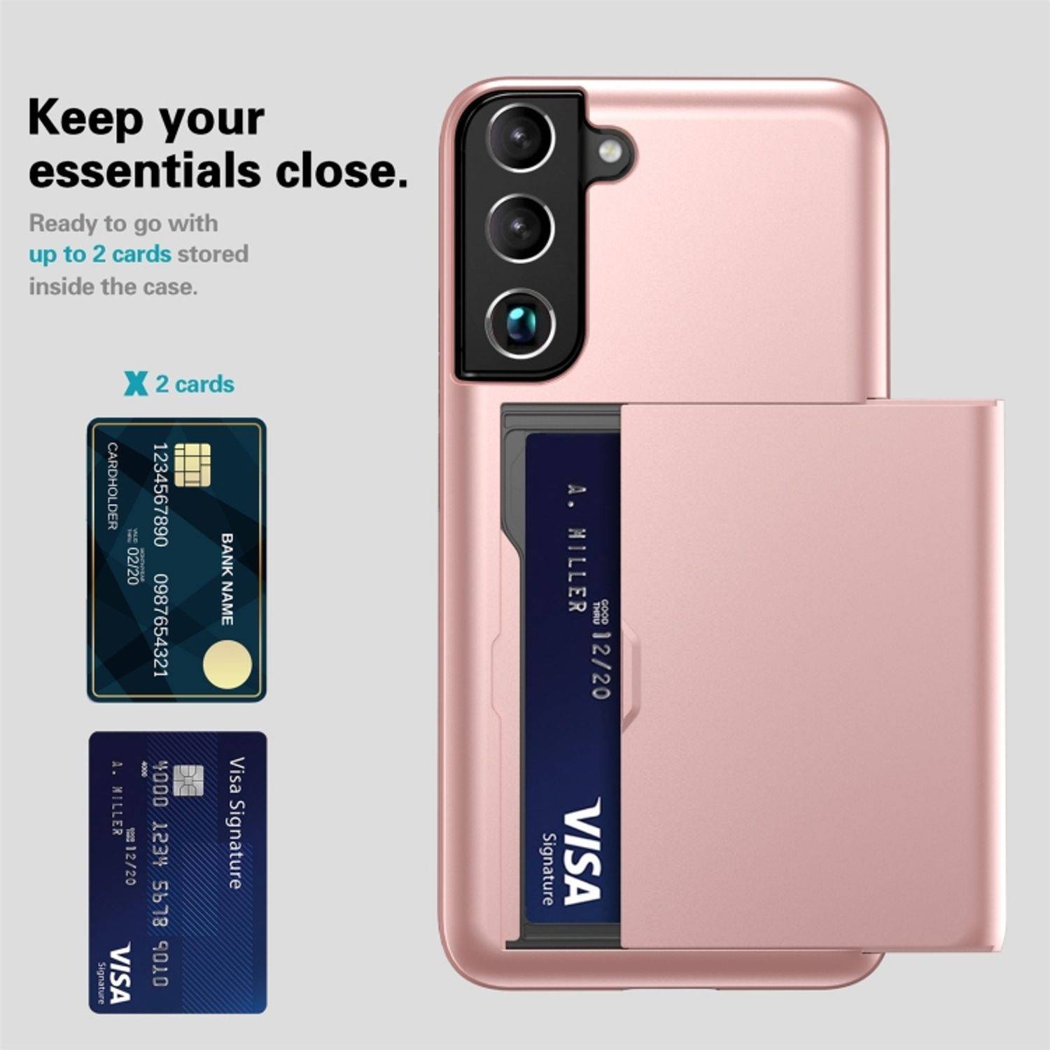 Hülle kompatibel mit Samsung Galaxy S22 Plus 5G Kunststoff Soft Handyhülle - Handy Case Weiß