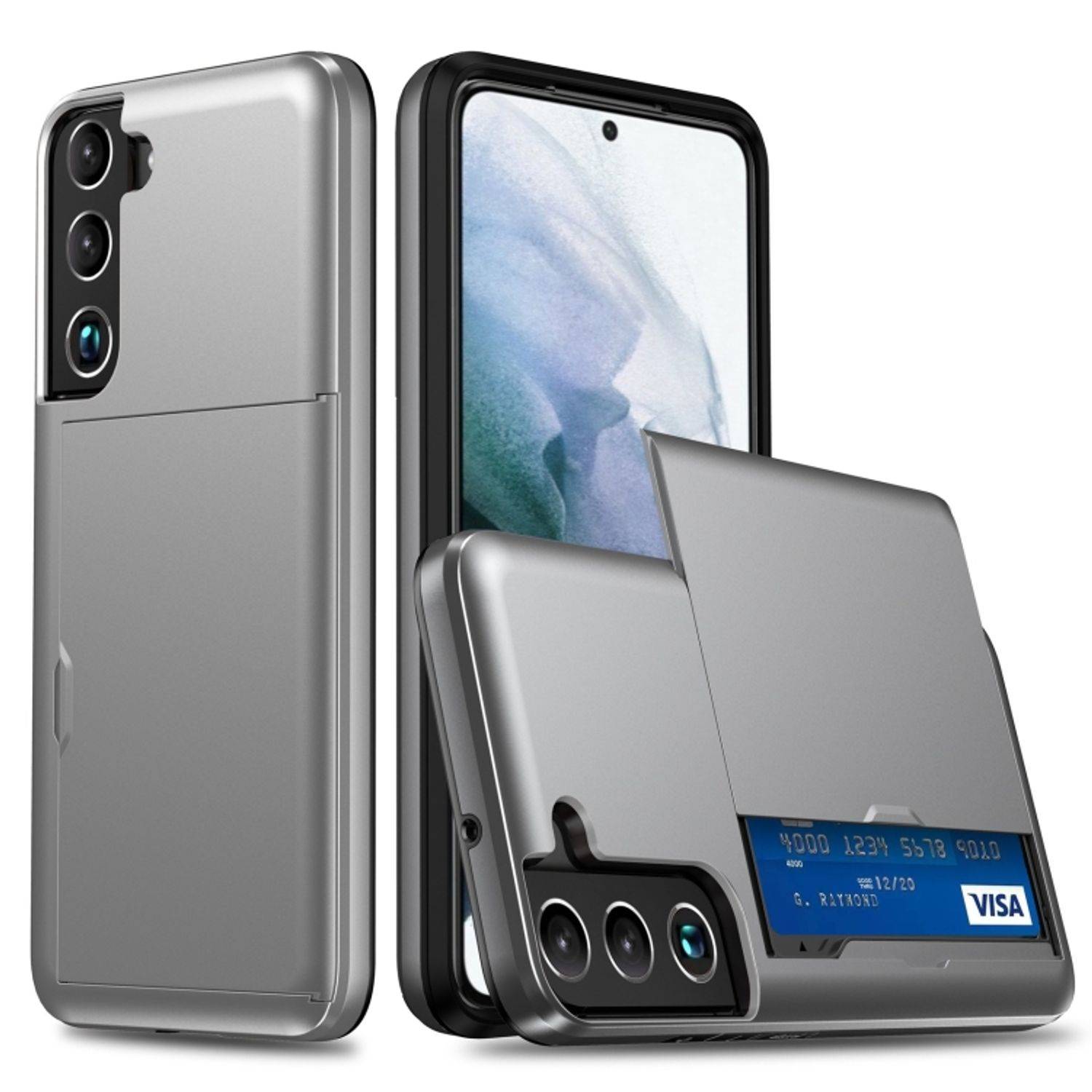 Hülle kompatibel mit Samsung Galaxy S22 Plus 5G Kunststoff Soft Handyhülle - Handy Case Grau