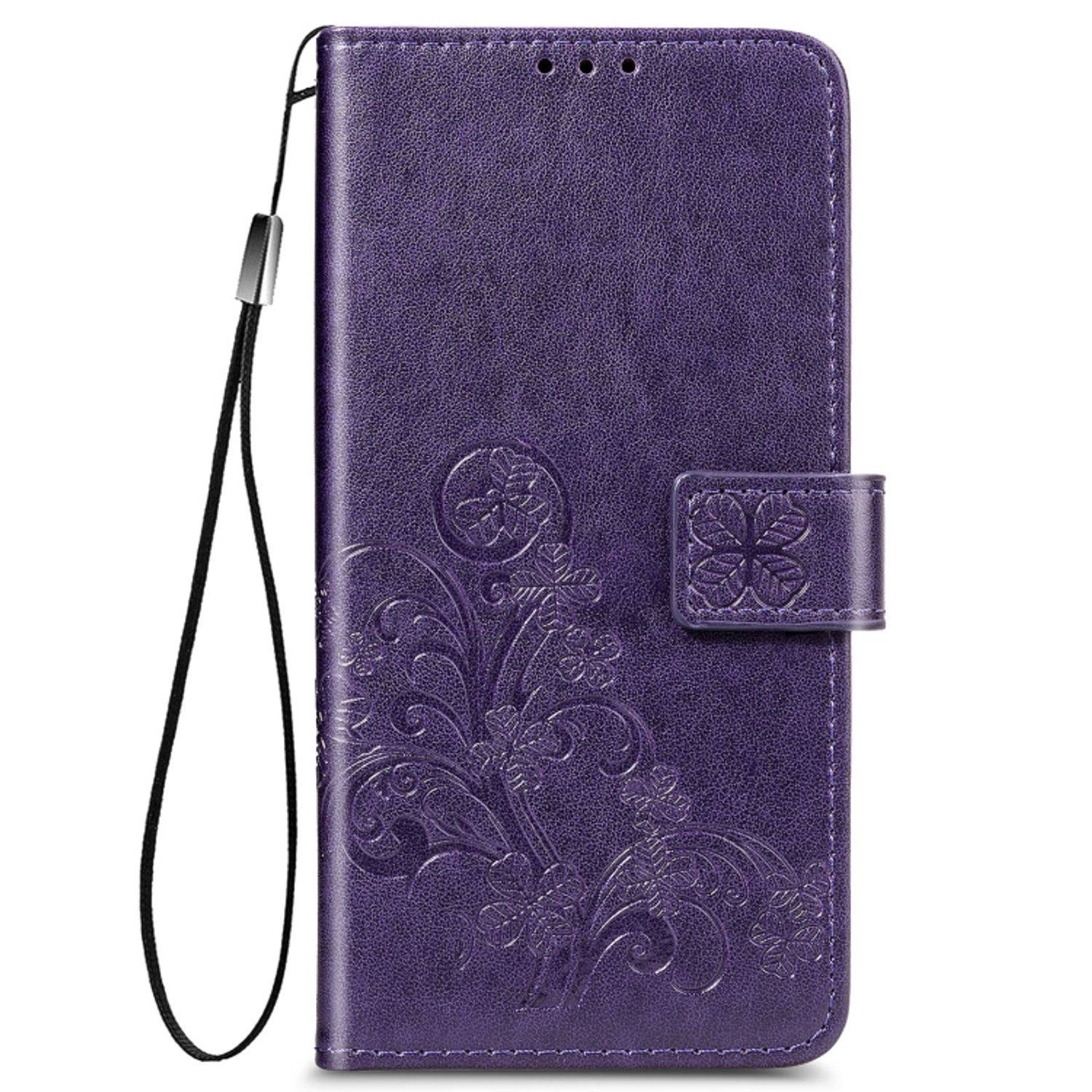 Hülle kompatibel mit Samsung Galaxy S22 5G Kunstleder Handyhülle - Handy Case Violett