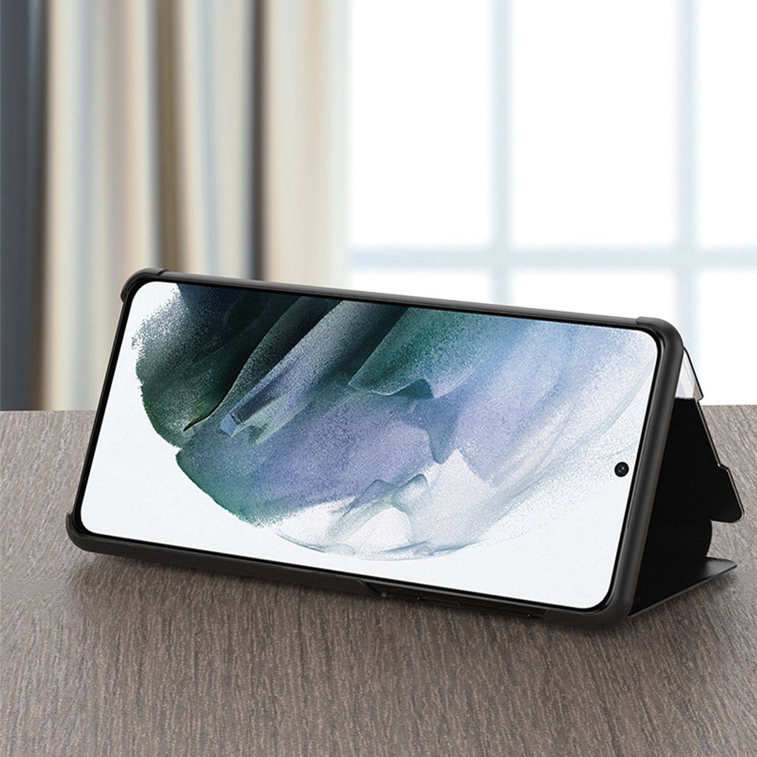 Hülle kompatibel mit Samsung Galaxy S22 Plus 5G Kunstleder Handyhülle - Handy Case Gold