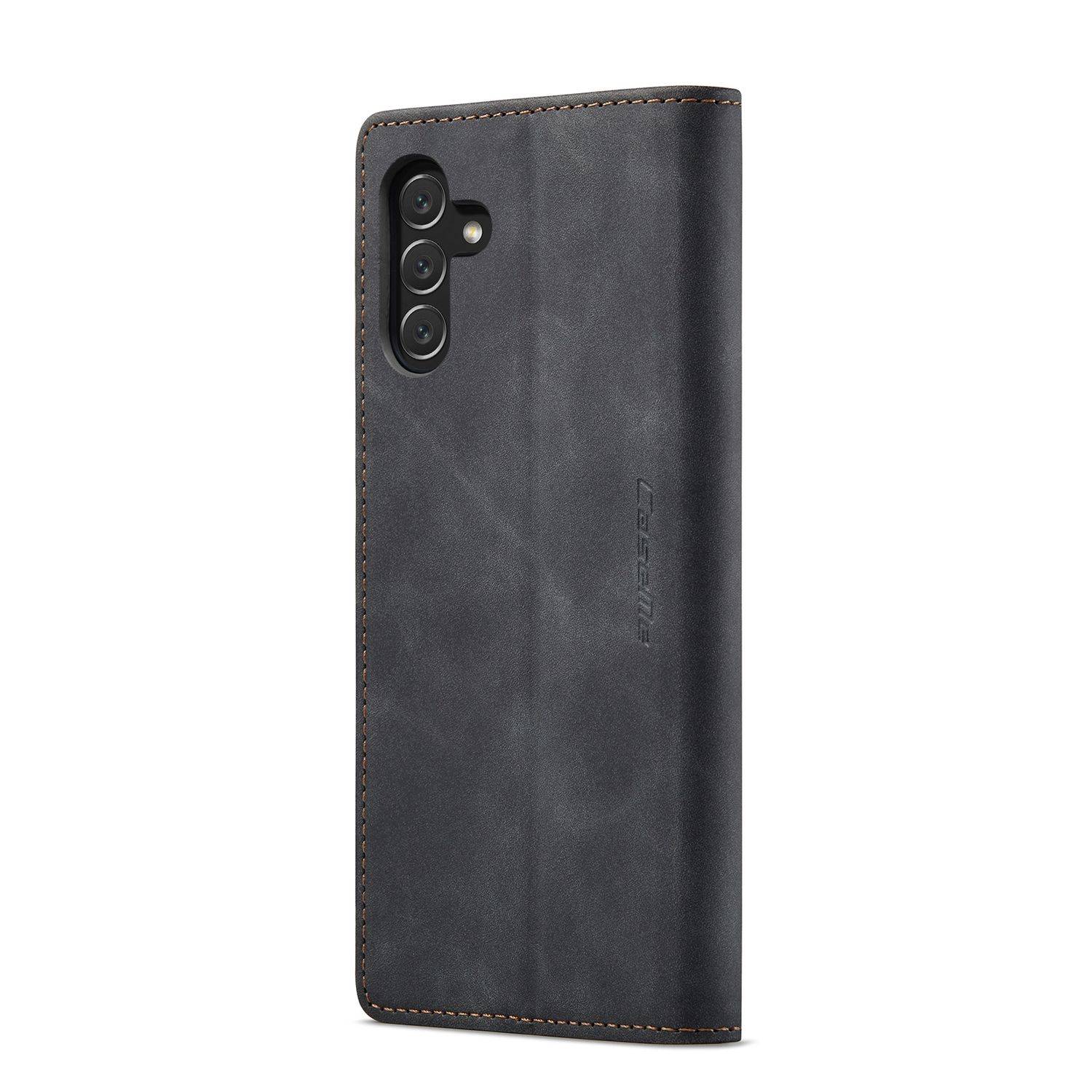 Hülle kompatibel mit Samsung Galaxy A13 5G Kunstleder Handyhülle - Handy Case Schwarz