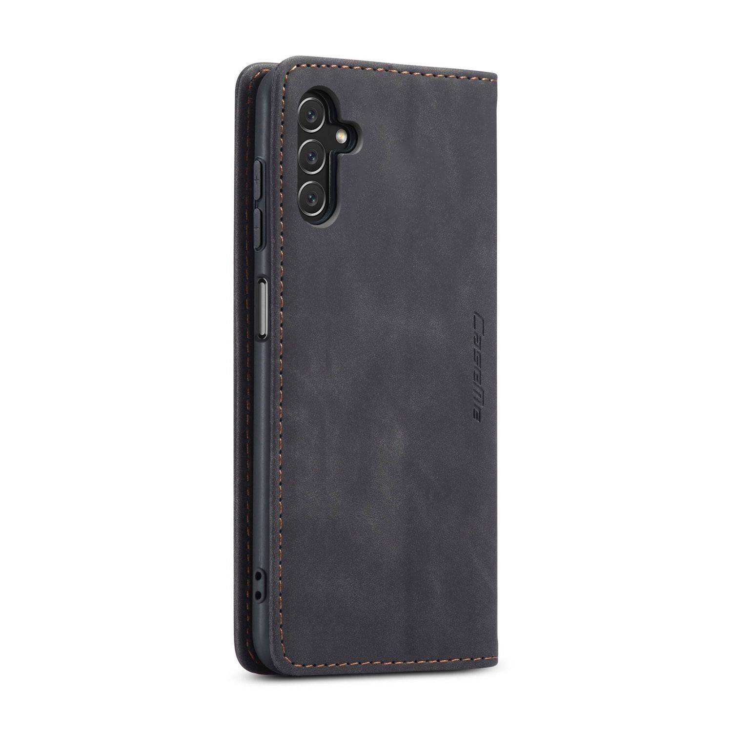 Hülle kompatibel mit Samsung Galaxy A13 5G Kunstleder Handyhülle - Handy Case Schwarz