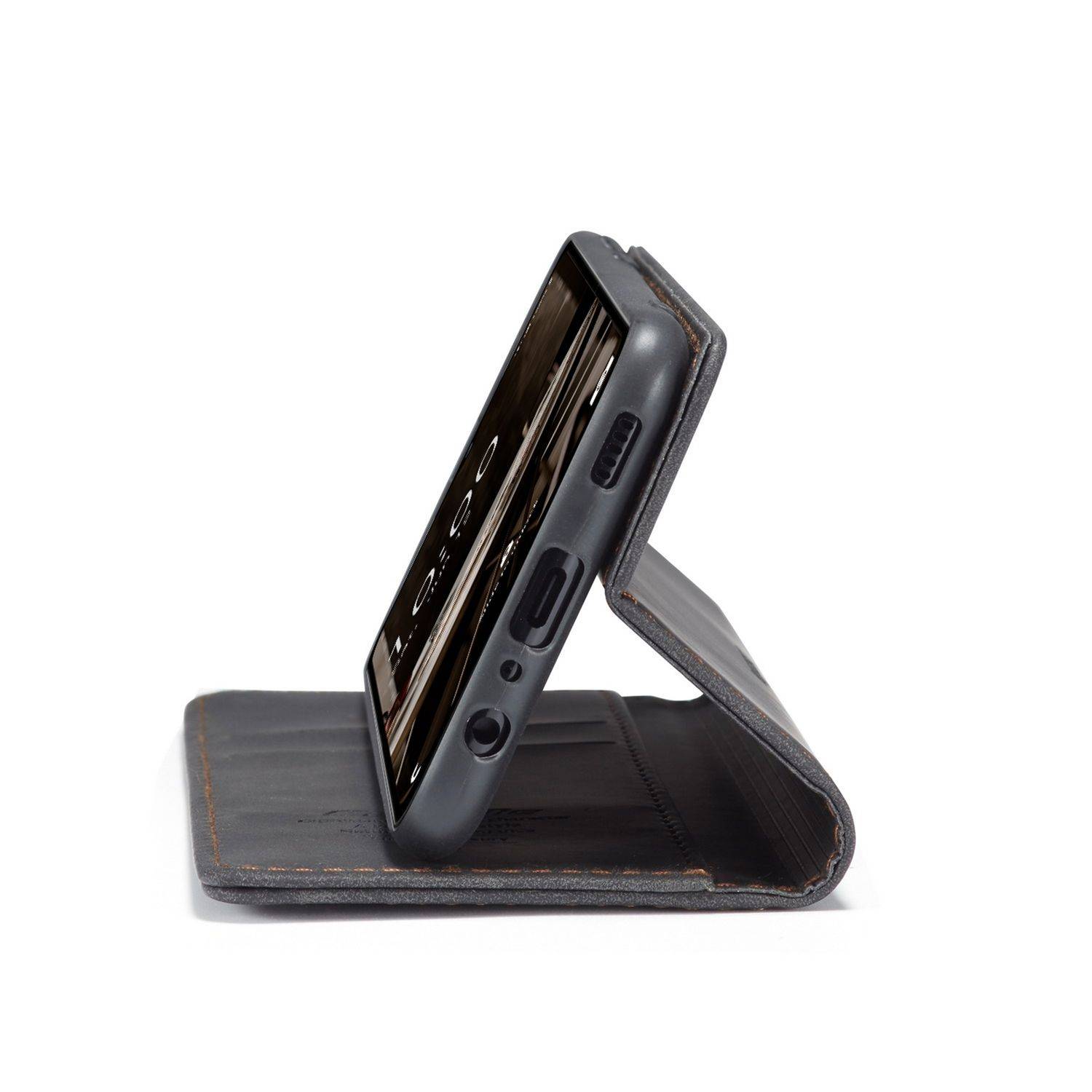 Hülle kompatibel mit Samsung Galaxy A13 5G Kunstleder Handyhülle - Handy Case Schwarz
