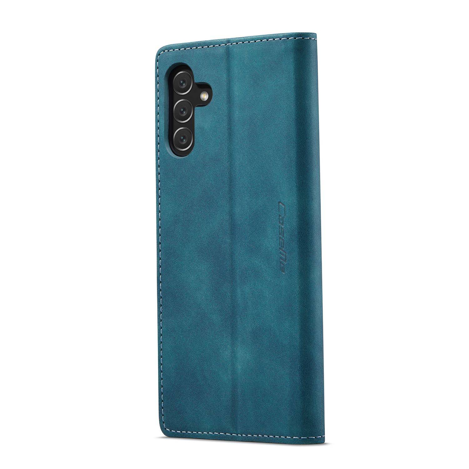 Hülle kompatibel mit Samsung Galaxy A13 5G Kunstleder Handyhülle - Handy Case Blau