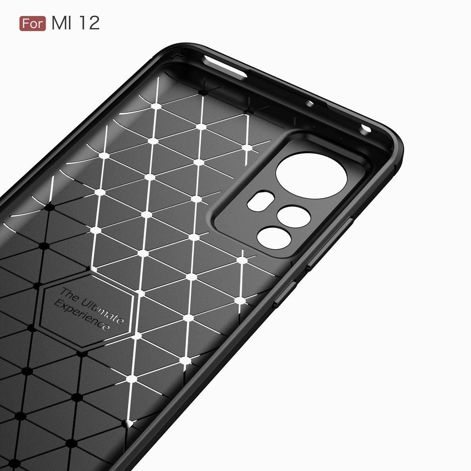 Hülle kompatibel mit Xiaomi 12 / 12X Kunststoff Soft Handyhülle - Handy Case Blau