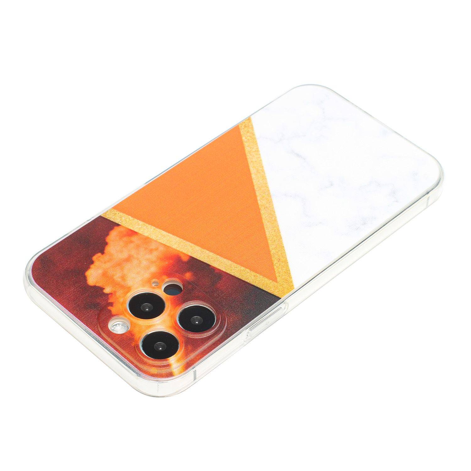 Hülle kompatibel mit Apple iPhone 12 Pro Max Kunststoff Soft Handyhülle - Handy Case Orange