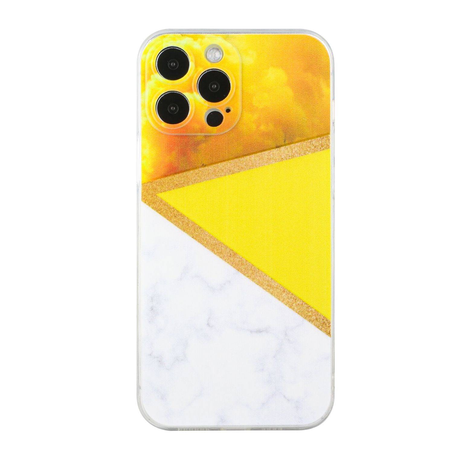 Hülle kompatibel mit Apple iPhone 13 Pro Kunststoff Soft Handyhülle - Handy Case Gelb
