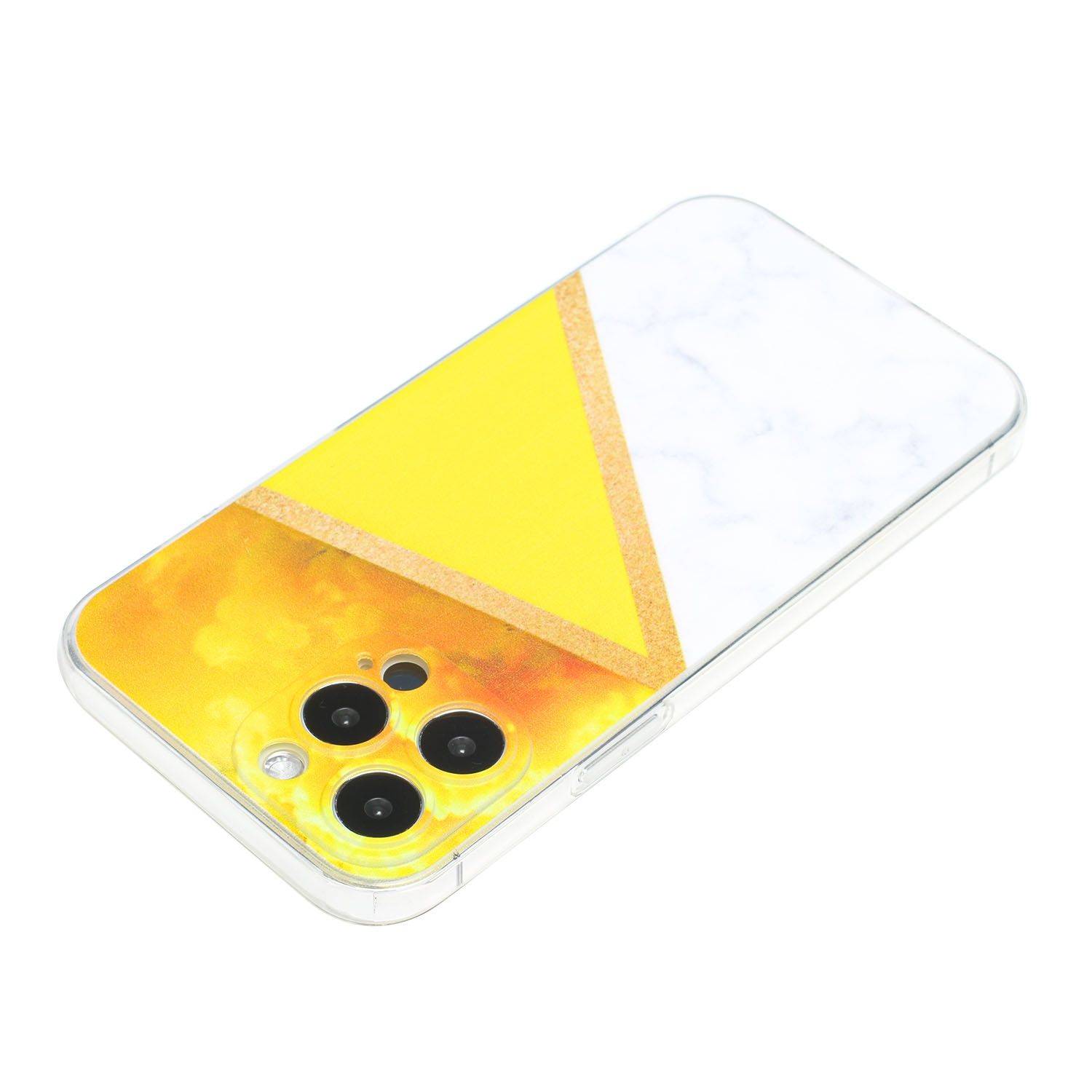 Hülle kompatibel mit Apple iPhone 13 Pro Kunststoff Soft Handyhülle - Handy Case Gelb