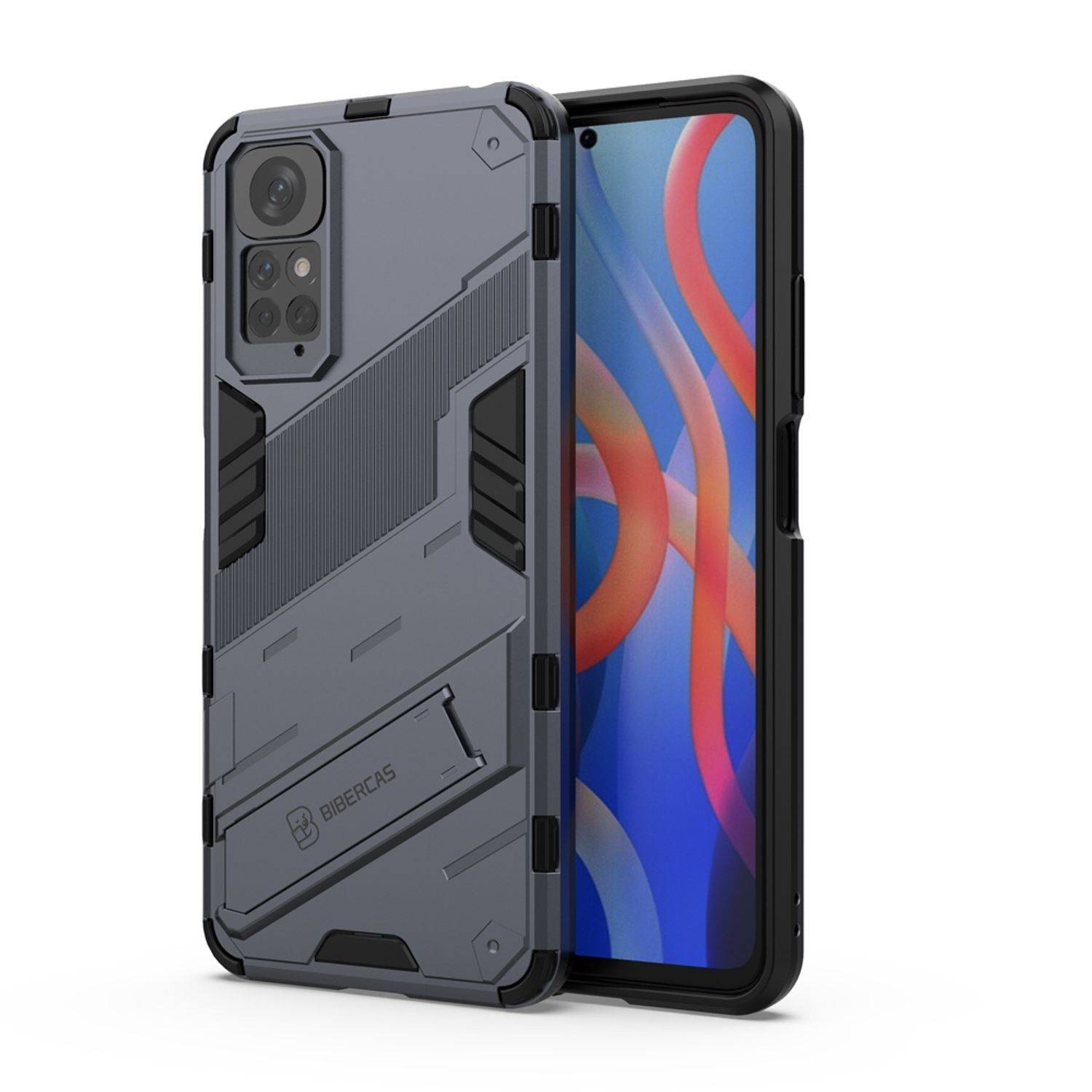 Hülle kompatibel mit Xiaomi Redmi Note 11 / Note 11S Global Kunststoff Soft Handyhülle - Handy Case Grau