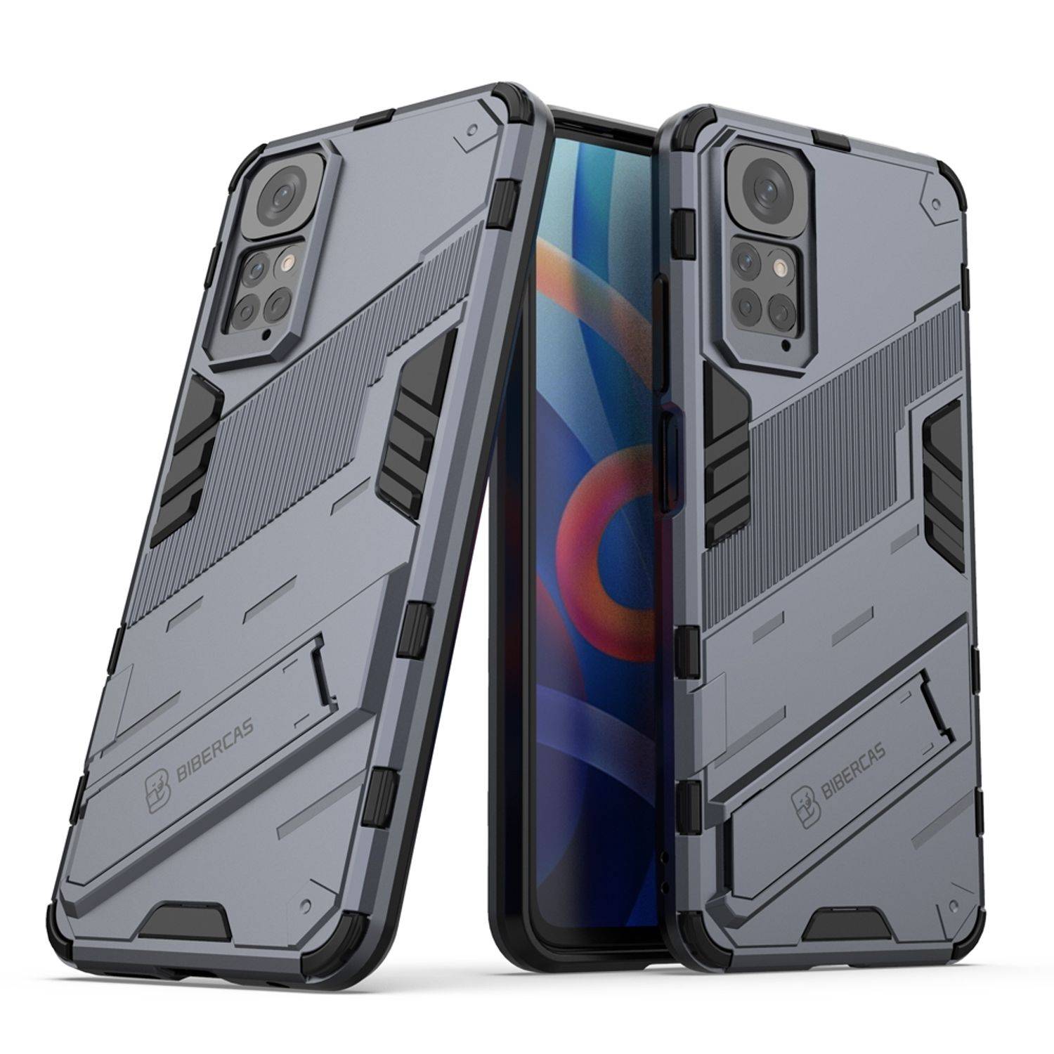 Hülle kompatibel mit Xiaomi Redmi Note 11 / Note 11S Global Kunststoff Soft Handyhülle - Handy Case Grau