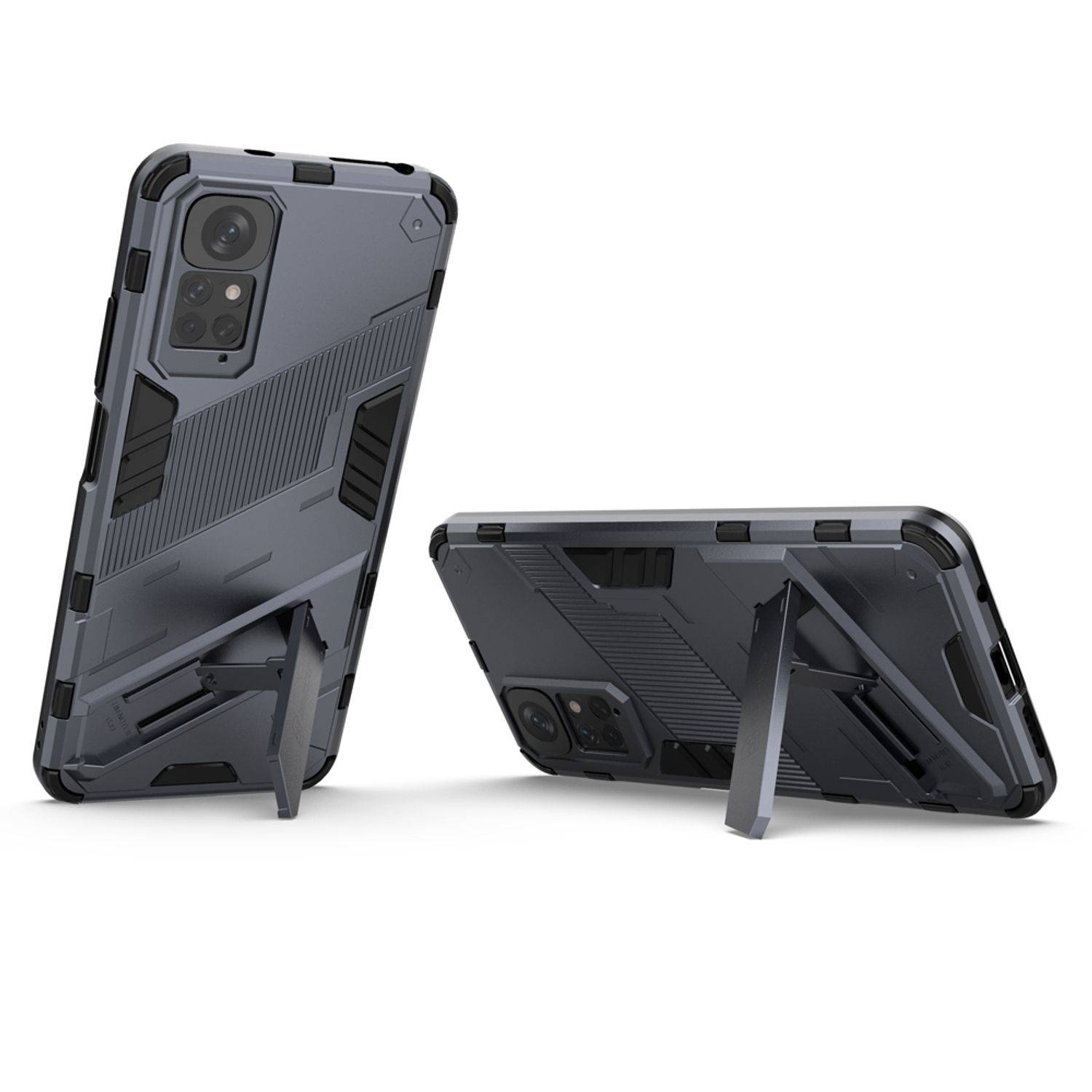 Hülle kompatibel mit Xiaomi Redmi Note 11 / Note 11S Global Kunststoff Soft Handyhülle - Handy Case Grau