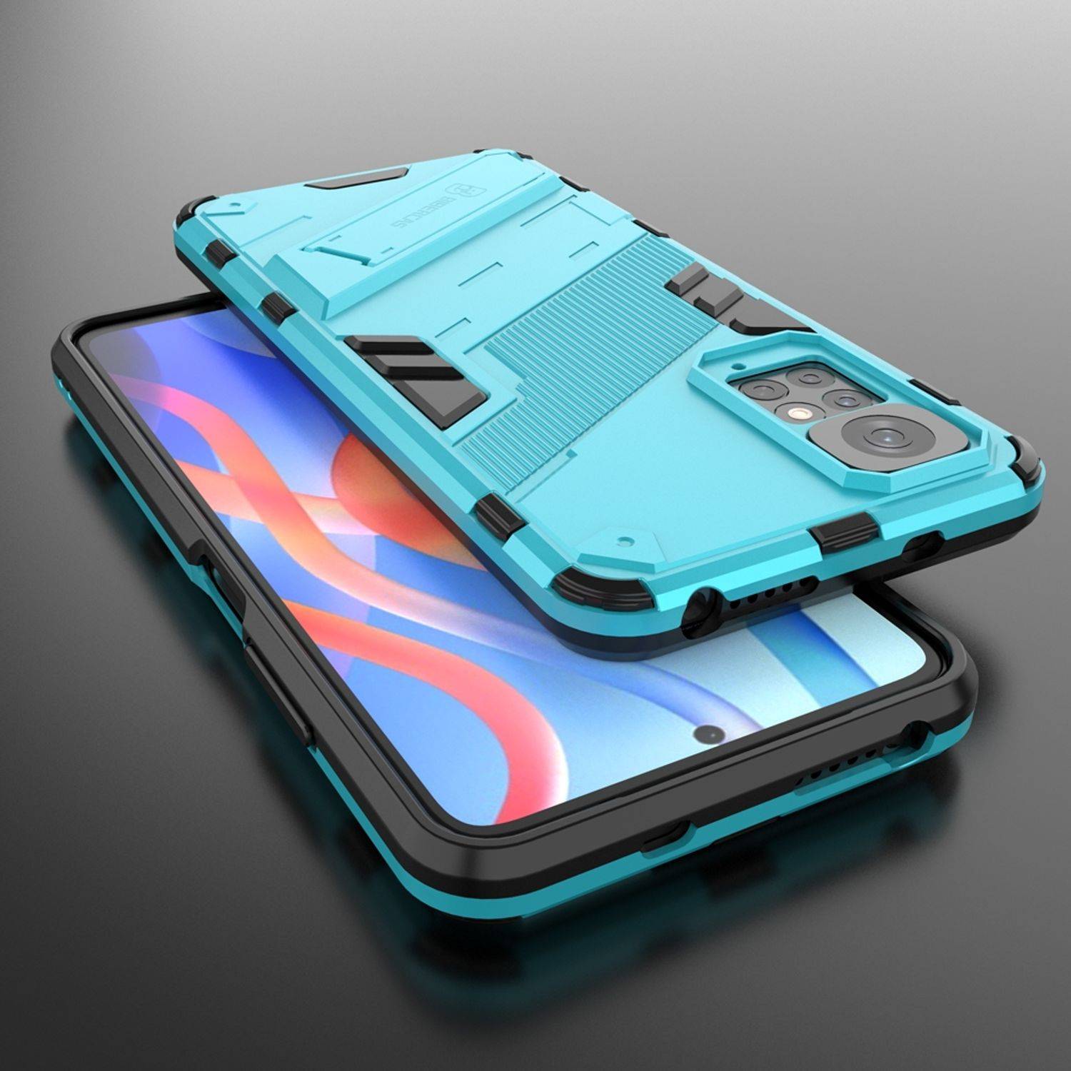 Hülle kompatibel mit Xiaomi Redmi Note 11 / Note 11S Global Kunststoff Soft Handyhülle - Handy Case Blau