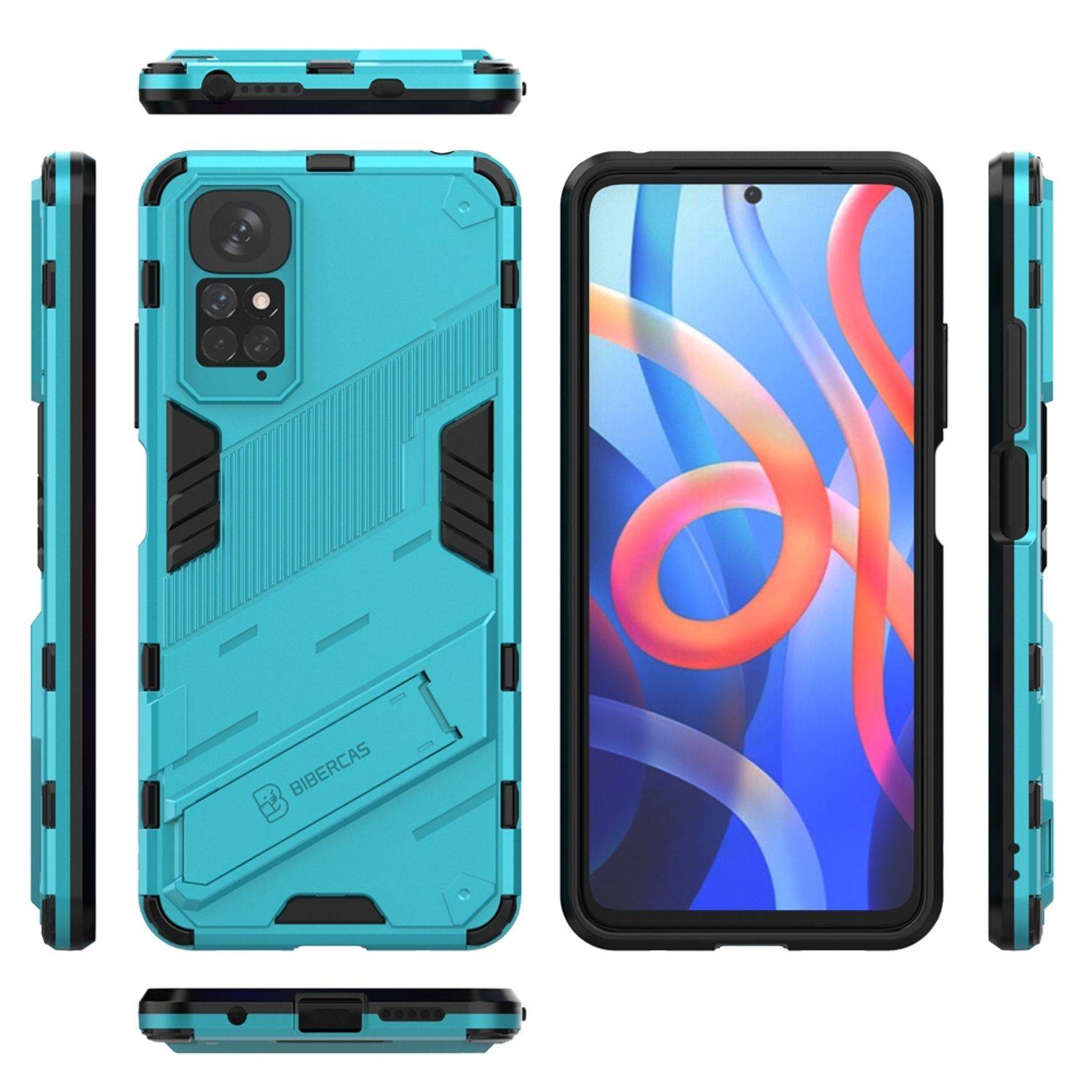 Hülle kompatibel mit Xiaomi Redmi Note 11 / Note 11S Global Kunststoff Soft Handyhülle - Handy Case Blau