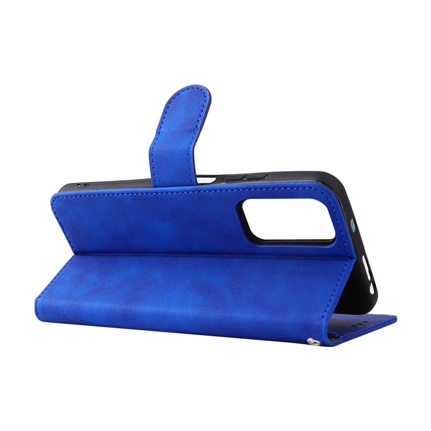 Hülle kompatibel mit Xiaomi Redmi Note 11 / Note 11S Global Kunstleder Handyhülle - Handy Case Blau