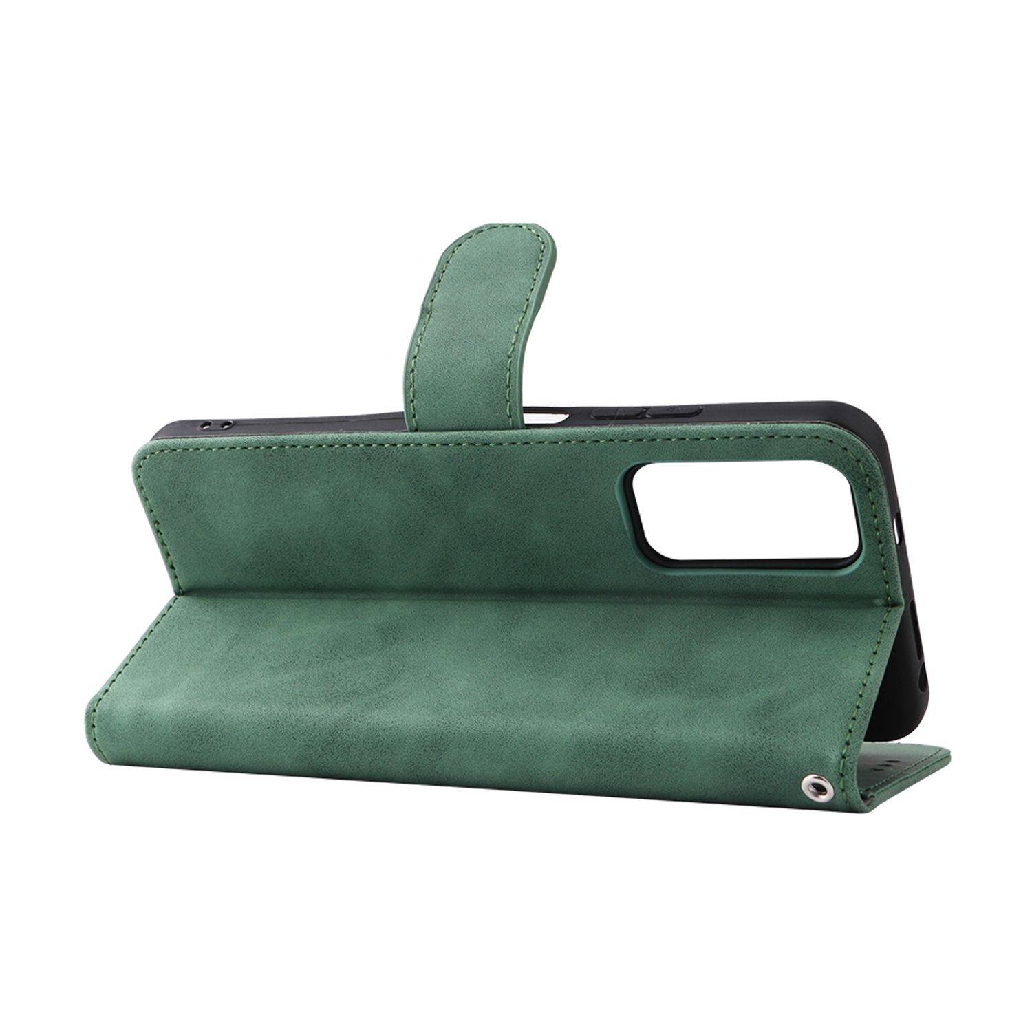 Hülle kompatibel mit Xiaomi Redmi Note 11 / Note 11S Global Kunstleder Handyhülle - Handy Case Grün