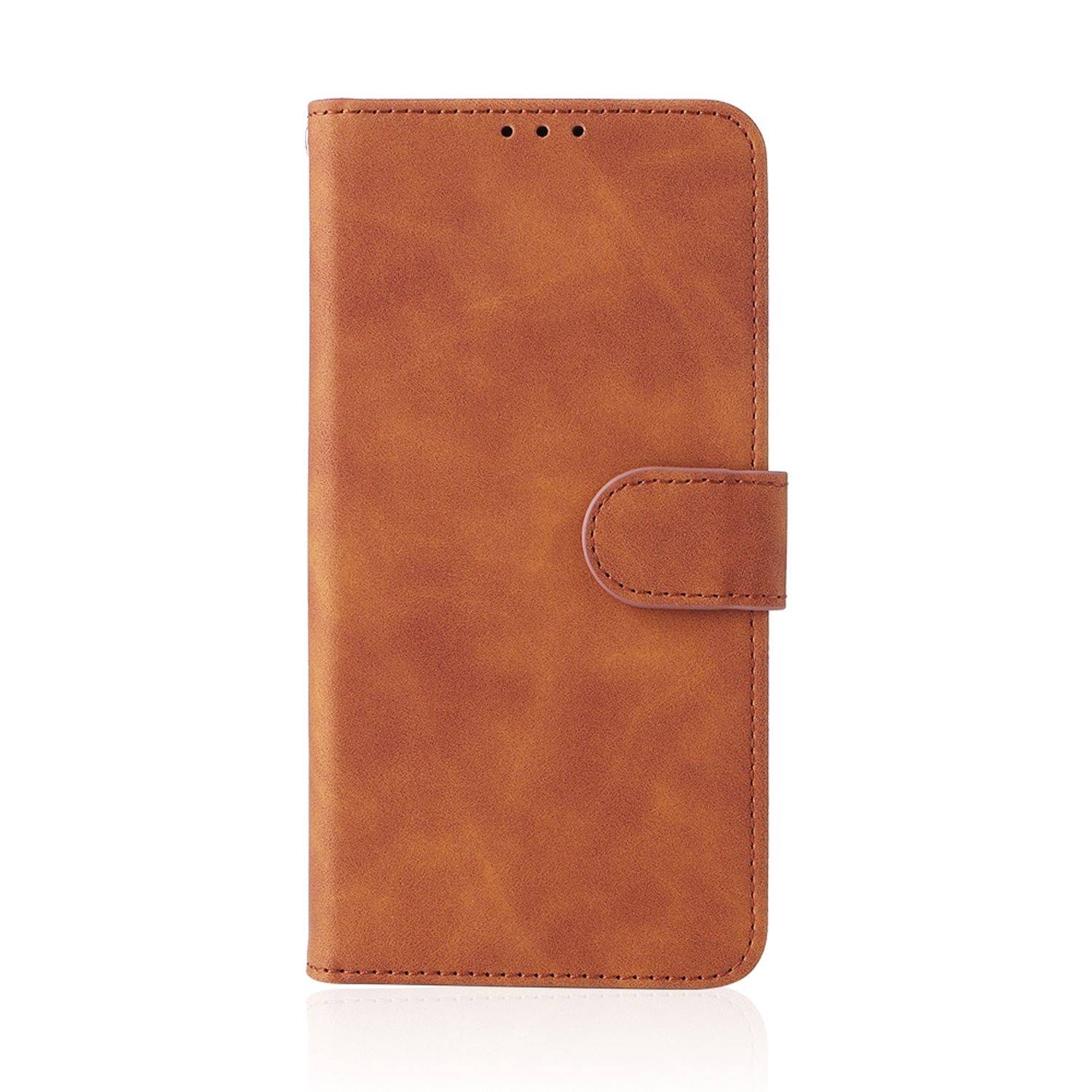Hülle kompatibel mit Xiaomi Redmi Note 11 / Note 11S Global Kunstleder Handyhülle - Handy Case Braun
