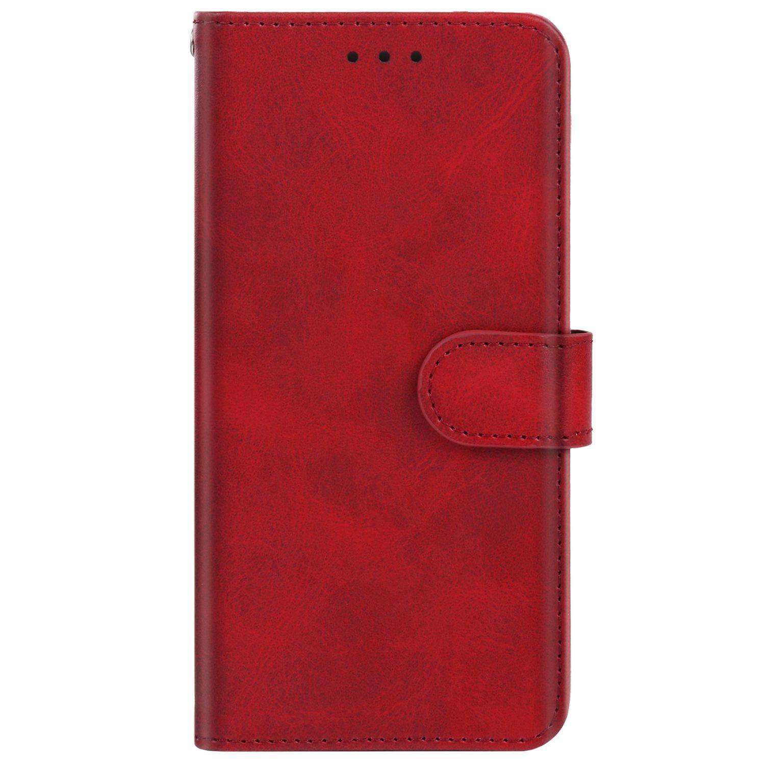 Hülle kompatibel mit Motorola Moto G22 Kunstleder Handyhülle - Handy Case Rot