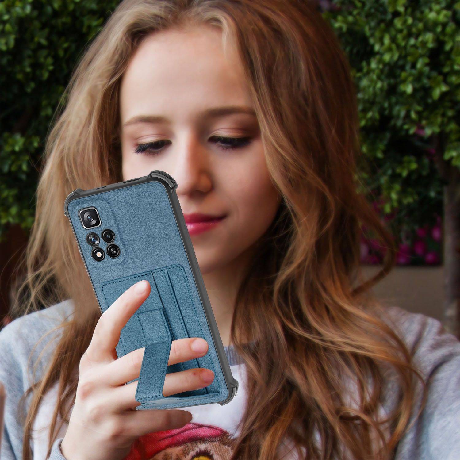 Hülle kompatibel mit Xiaomi Redmi Note 11 Pro / Note 11 Pro+ 5G Kunststoff Soft Handyhülle - Handy Case Blau