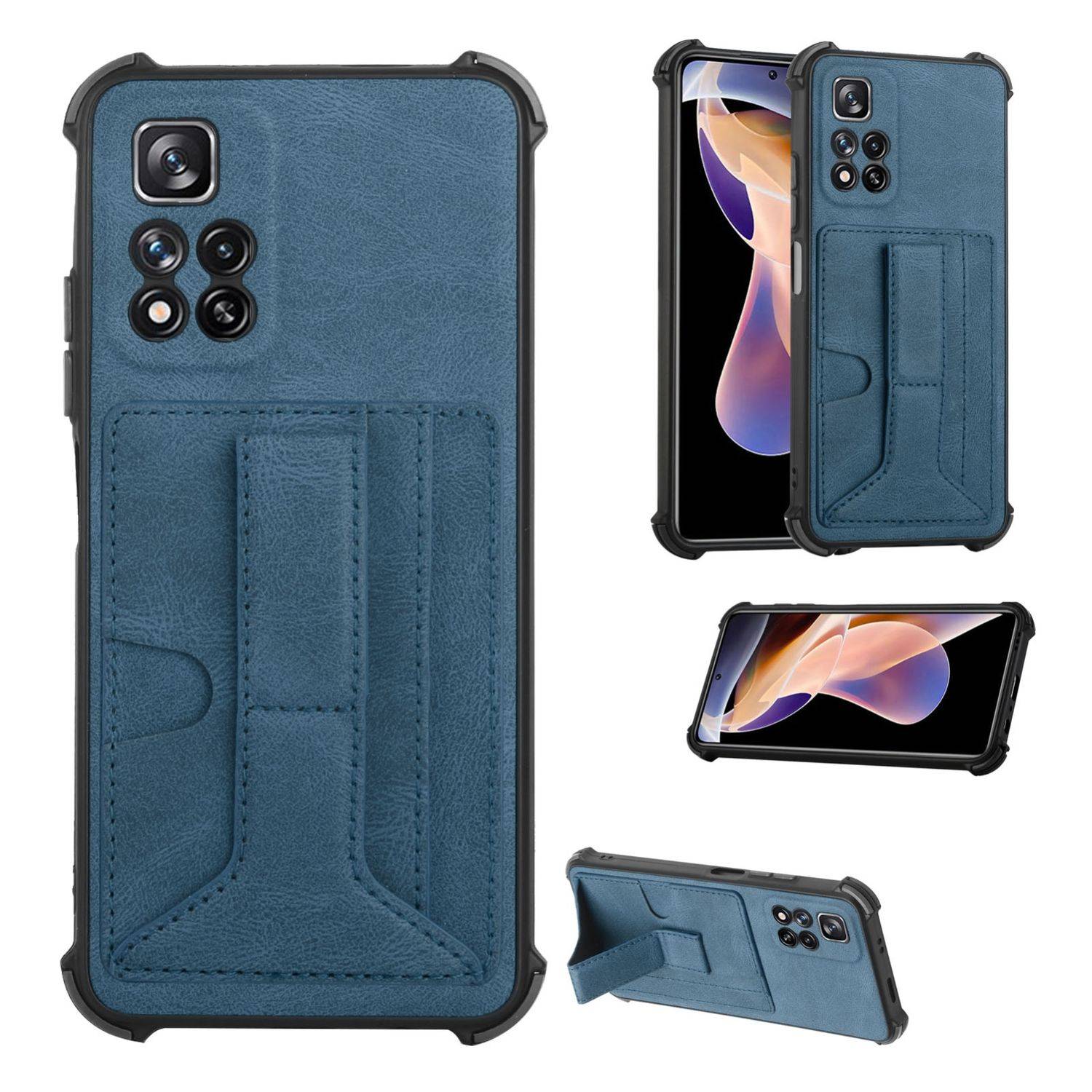 Hülle kompatibel mit Xiaomi Redmi Note 11 Pro / Note 11 Pro+ 5G Kunststoff Soft Handyhülle - Handy Case Blau